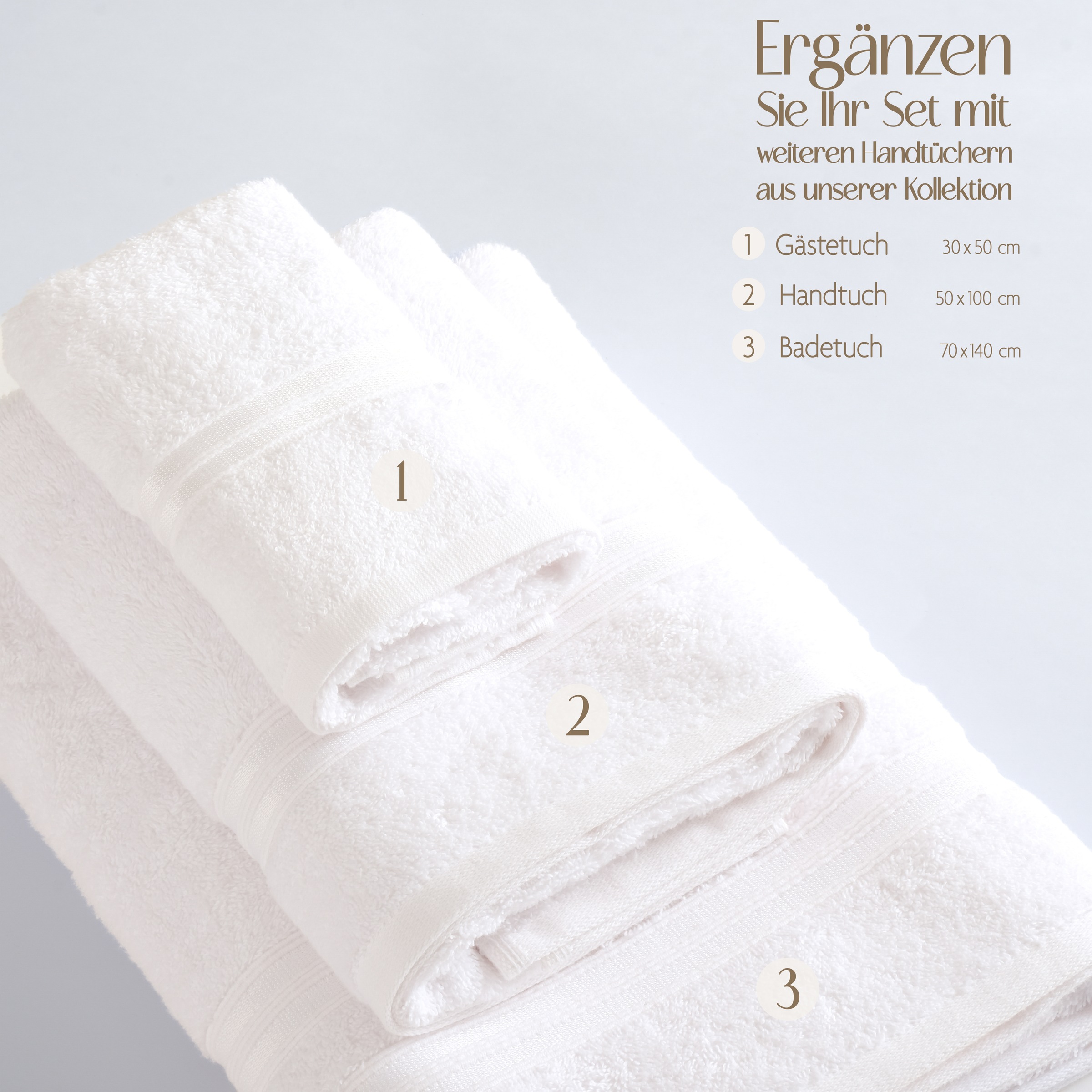 HAMMETEX Gaestehandtuecher »5er Set, 30x50 cm, weich & saugstark, 100% Baumwolle« mit Bordüre, einfarbig, Schlaufe, 100% Baumwolle Frottee