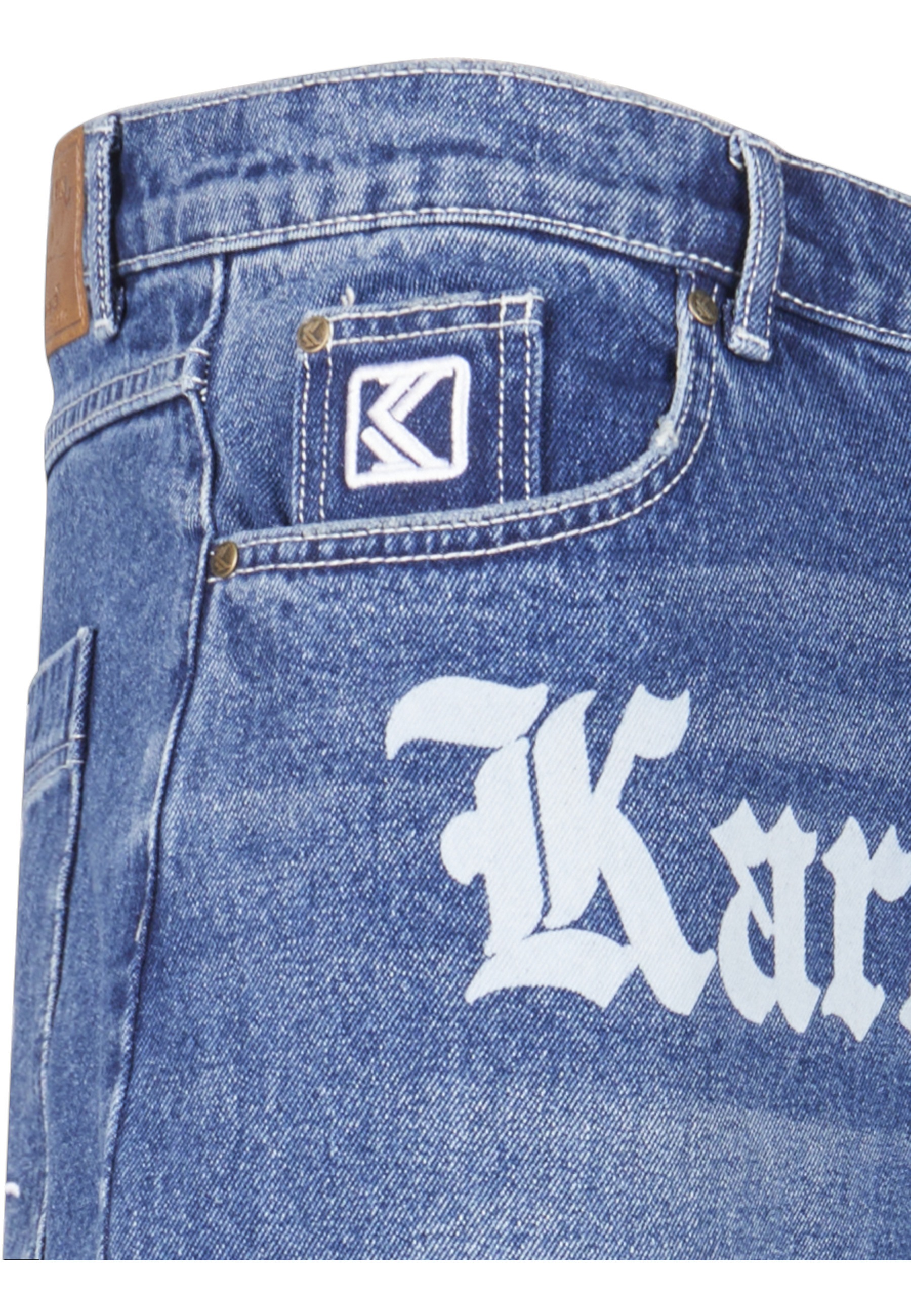 Thumbnail - Karl Kani Jeansshorts "Karl Kani Herren Karl Kani OG Old English Denim Shorts" 1 Stk.