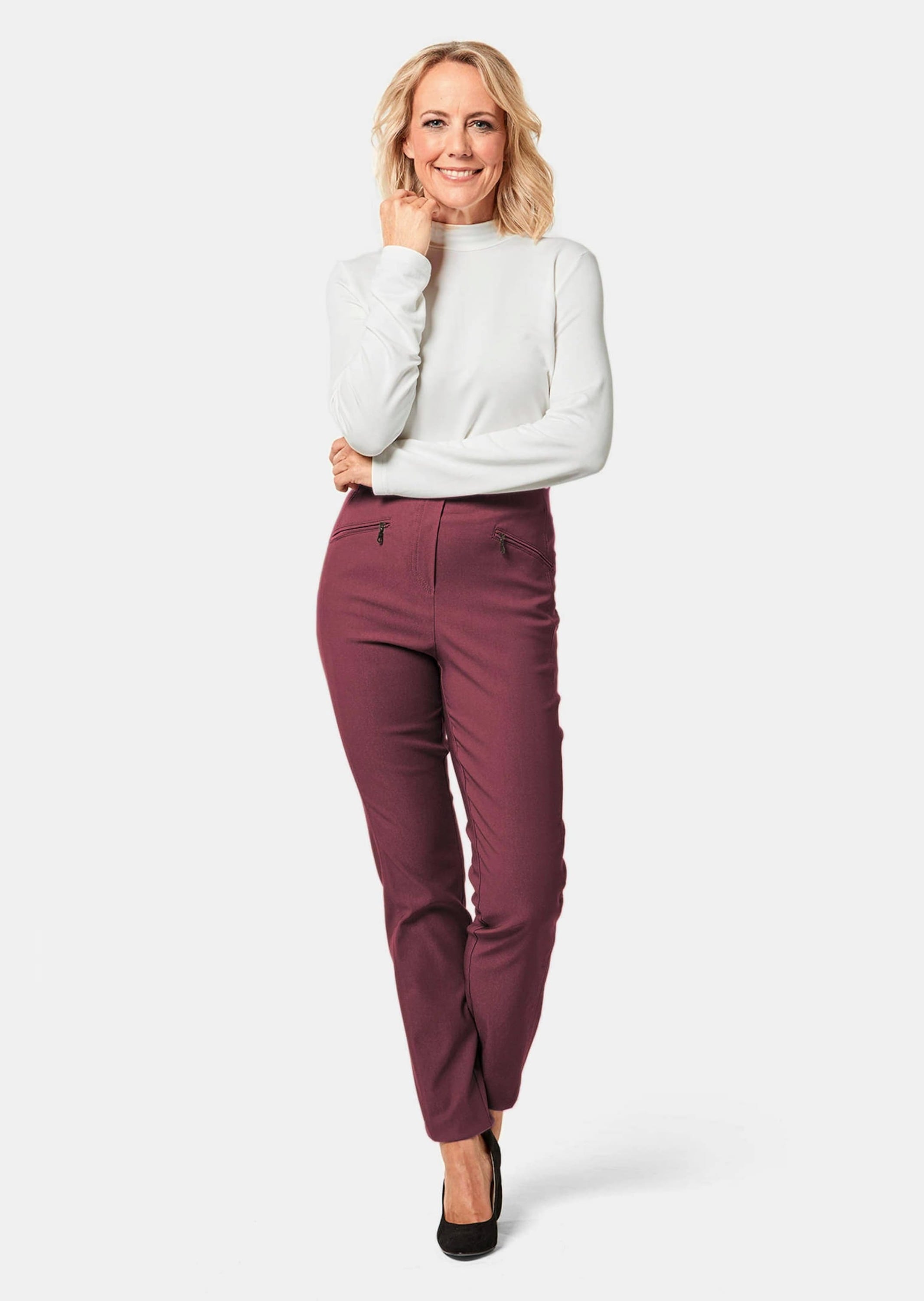 GOLDNER 2-in-1-Hose "Wärmende Schlupfhose LOUISA in knitterarmer Ware" günstig online kaufen
