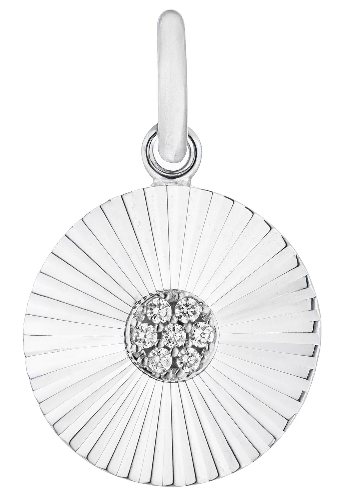 JOBO Kettenanhänger »Anhänger Sonne 11 mm«  925 Silber mit 7 Zirkonia