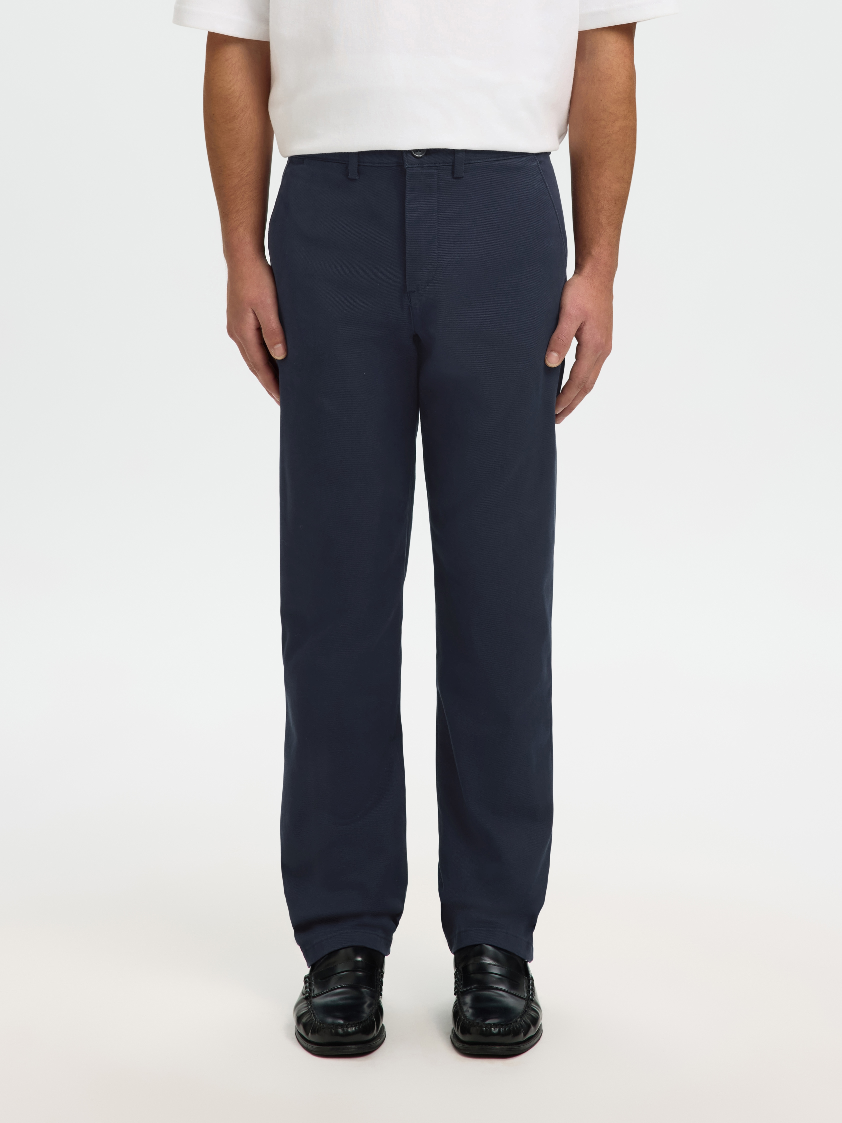 SELECTED 1100000002199 "SLM196-STRAIGHT MILES TWILL PANT NOOS" Baumwollmischung, straight fit