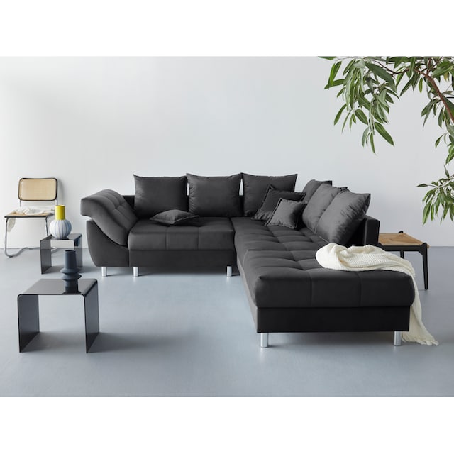 COLLECTION AB Polstergarnitur »Joseli«, (Spar-Set), Ecksofa und Hocker,  Recamiere links oder rechts montierbar kaufen | BAUR