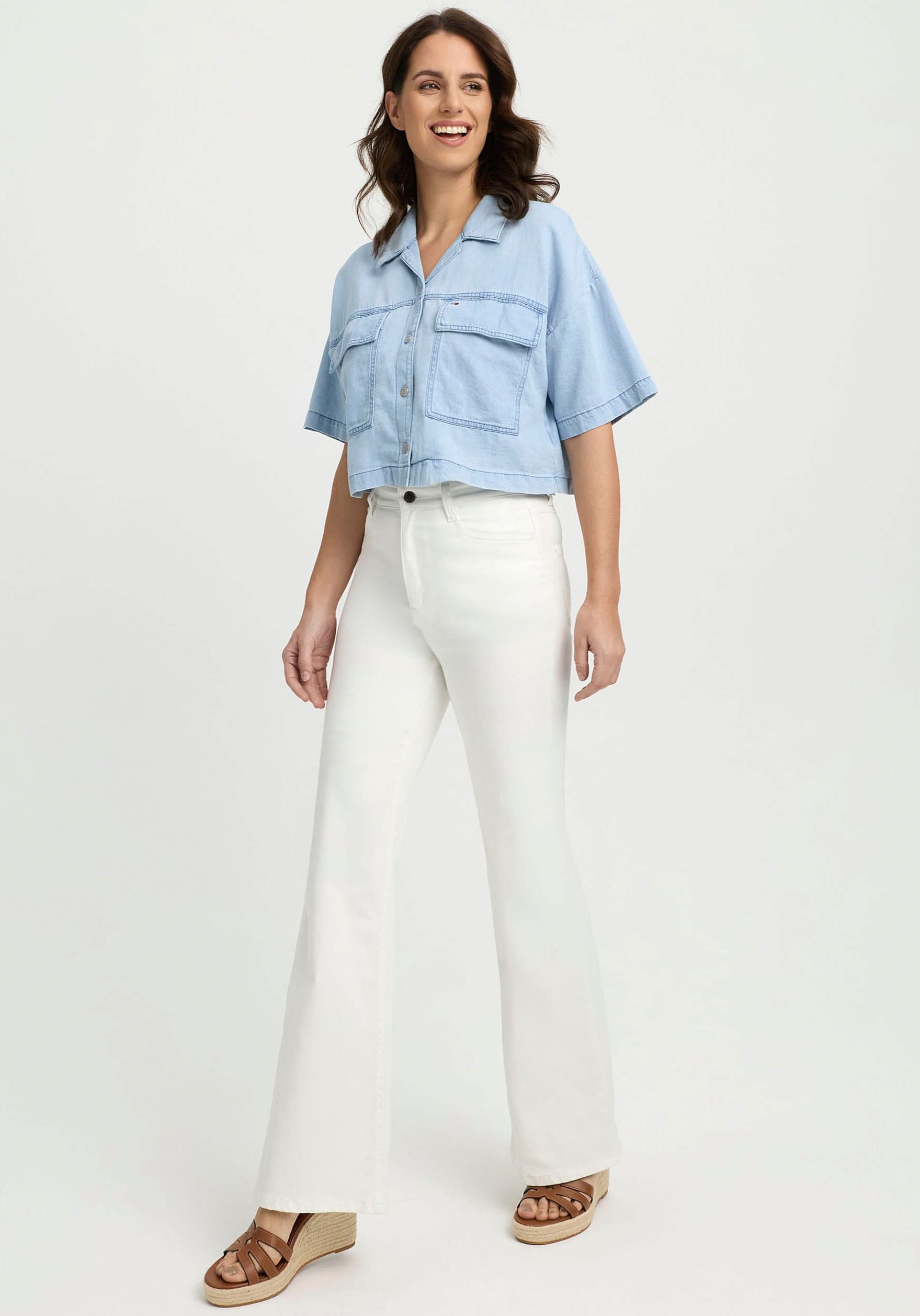 wonderjeans Schlagjeans, Flared, mit Stretch günstig online kaufen