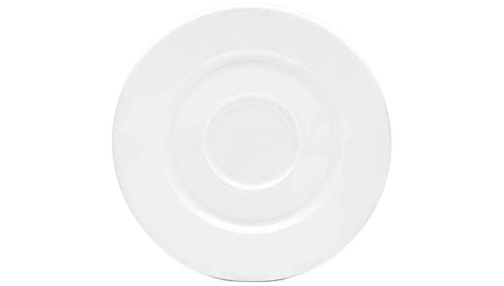 van Well Untertasse "Teller Set, Gourmet" spülmaschinenfest und mikrowellengeeignet, Porzellan, Ø 14,5 cm