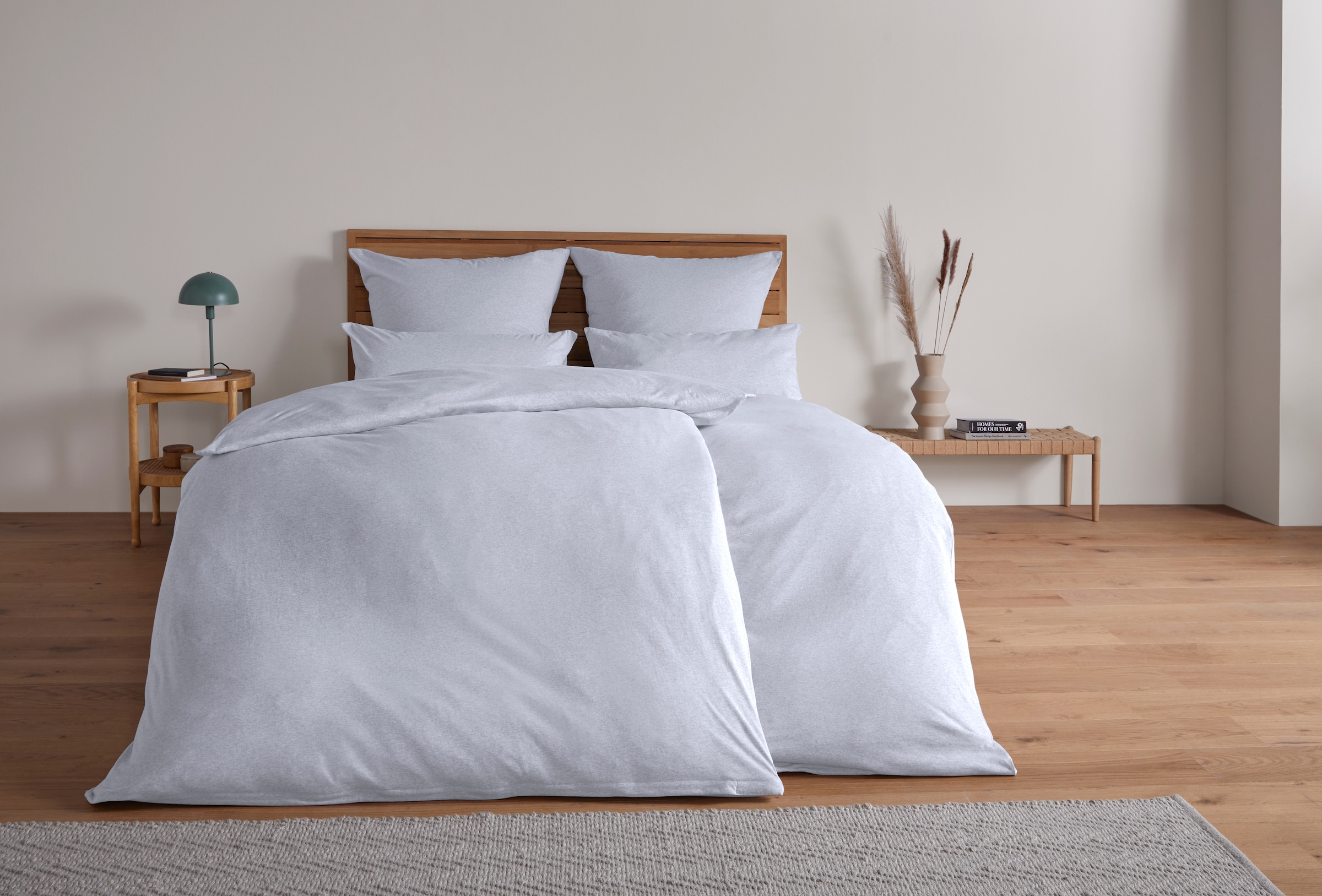 andas Spannbettlaken »Valje, Laken aus Jersey, für Matratzenhöhe bis zu 25 cm, Qualität 130 g/m², mit Gummizug, nachhaltiges Bettlaken 100% Baumwolle«, (1 St.)
