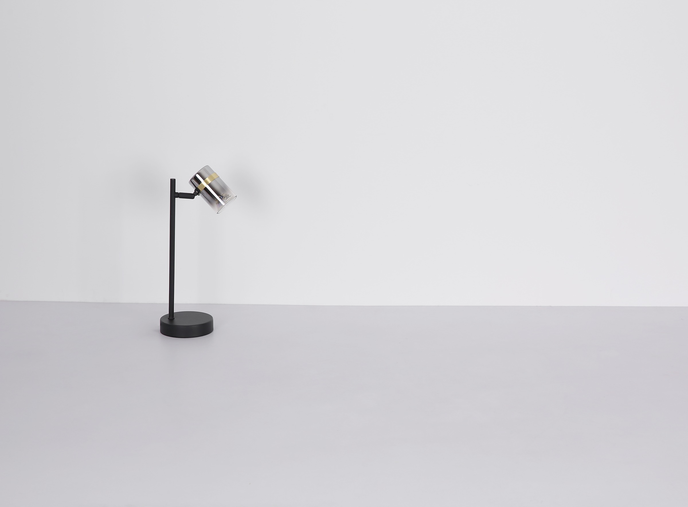 GLOBO LIGHTING Deckenstrahler »TRABBY«, Leuchtmittel GU10 | ohne Leuchtmittel, Deckenspot/schwarz/Glas rauchfarben/messingfarben/Flur/Wohnzimmer