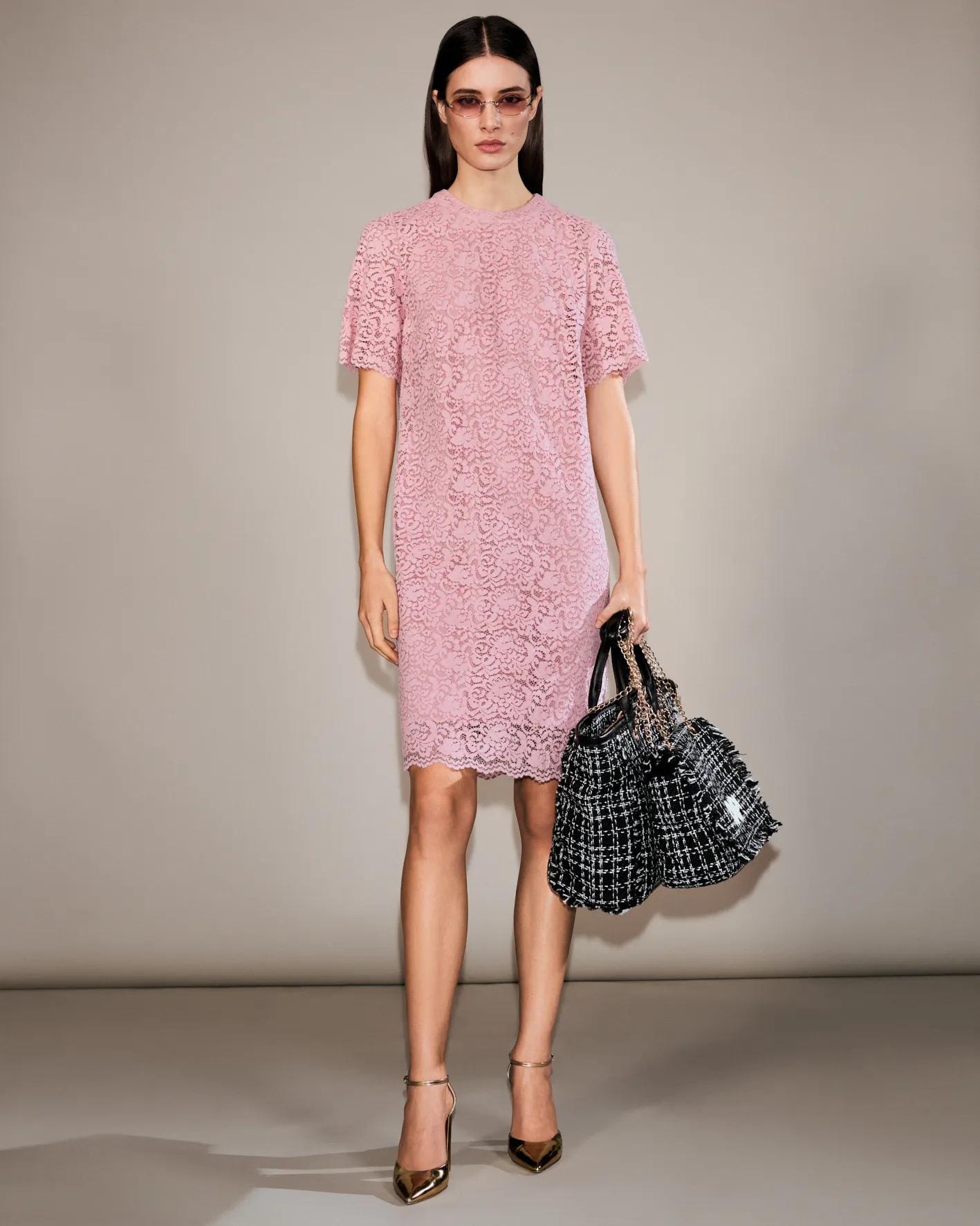 JOOP! Spitzenkleid »Darlene« Ohne Tasche Regular fit mit Spitze