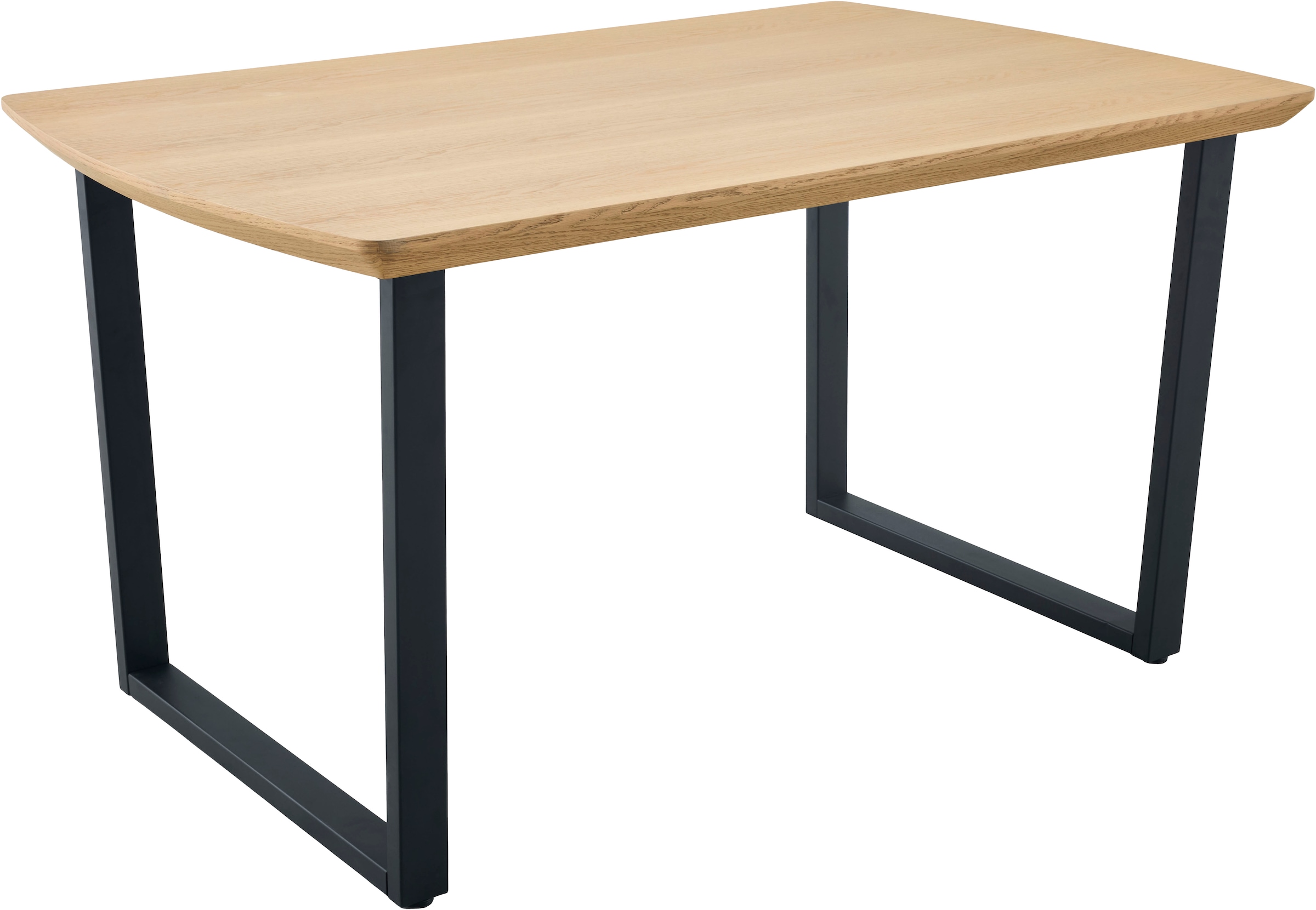 HELA Essgruppe »Wandsbek, 5tlg. Esstisch plus 4 Stühle, Echtholzfurnier« Set, 5 tlg. Tisch Echtholz furniert, Schweizer Kante, Stuhl mit Federkorb
