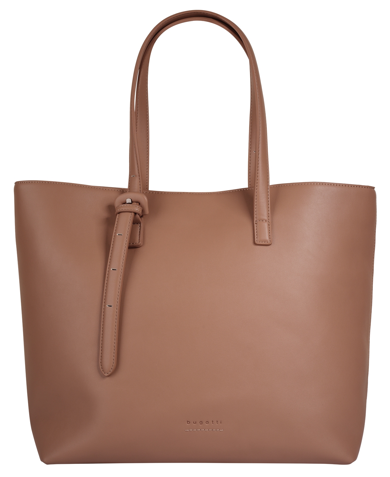 Shopper BUGATTI "LUNA", Damen, Gr. B/H/T: 44cm x 33cm x 17cm onesize, powder, Kunstfaser, leicht glänzend, unifarben, Taschen Shopper