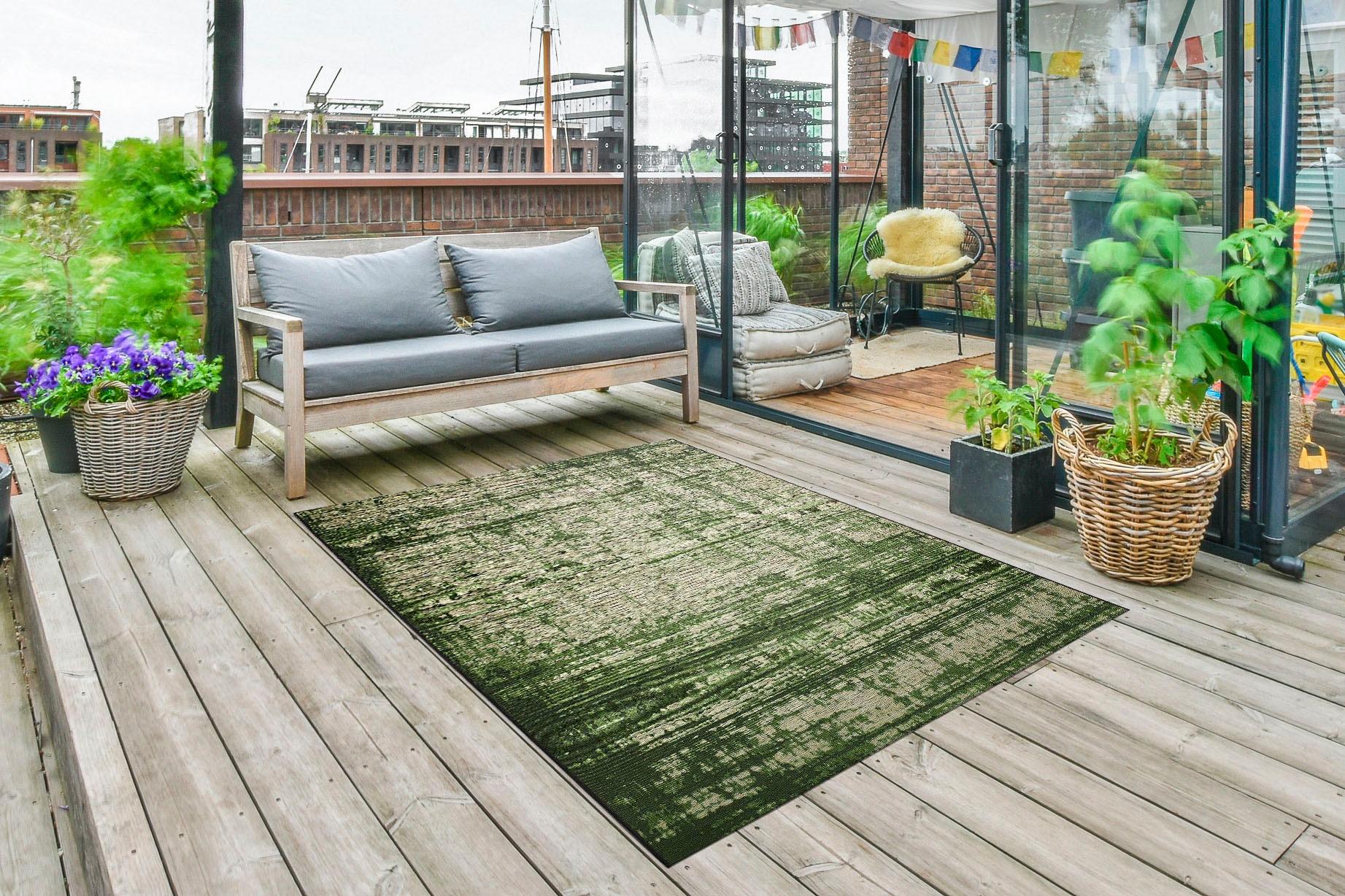 LUXOR living Teppich »Panama«, rechteckig, Flachgewebe, modernes Design,  In- und Outdoor geeignet auf Rechnung | BAUR