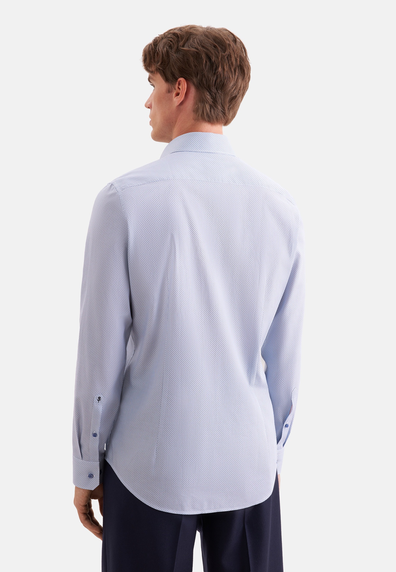 seidensticker Businesshemd »Schwarze Rose« Slim 1/1 Extra lang Kentkragen Druck