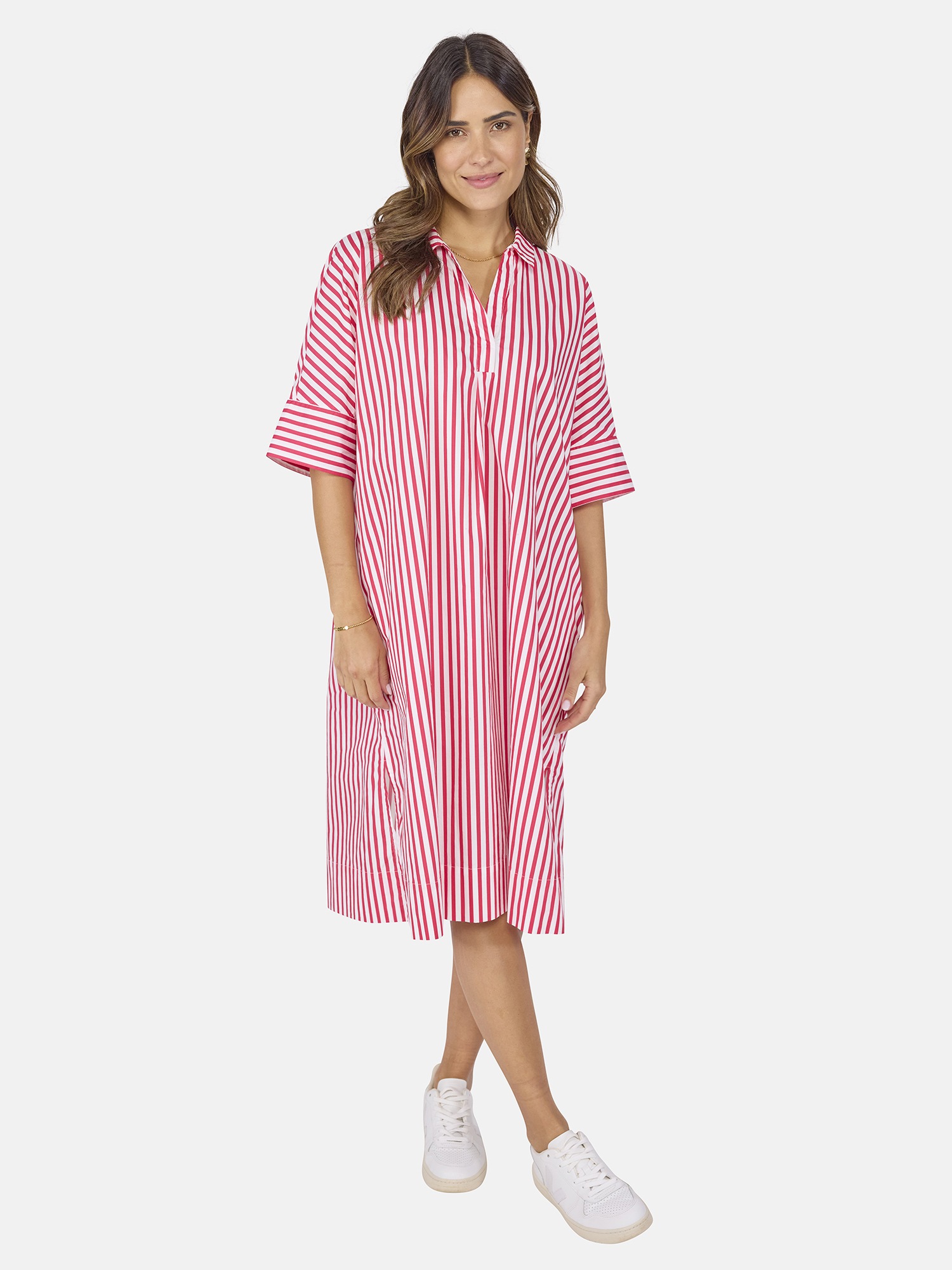 LIEBLINGSSTÜCK Damen Sommerkleid "LianL"365, rot, Gr. 34, 100% Baumwolle, Kleider