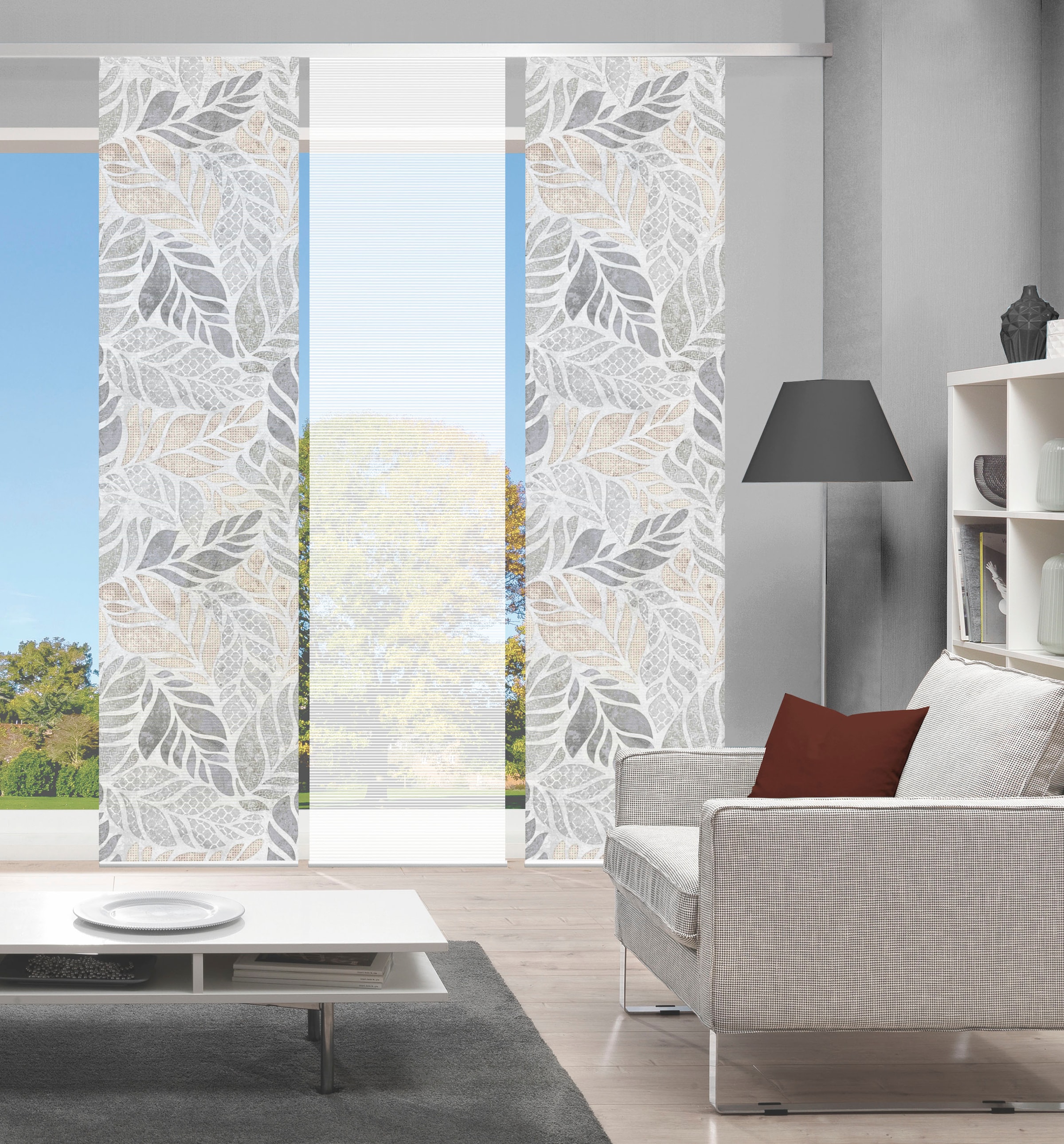 Vision S Schiebegardine "LISIO 3er SET" Paneelwagen 3 Stk. tlg. Schiebevorh günstig online kaufen