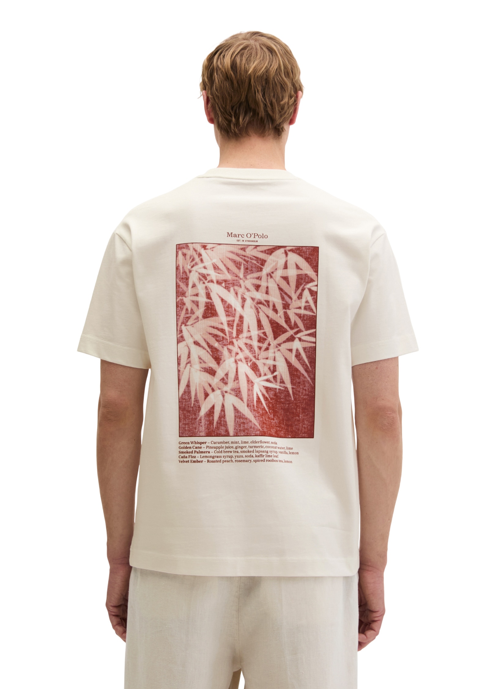 Marc O'Polo T-Shirt »mit saisonalem Rückenprint«