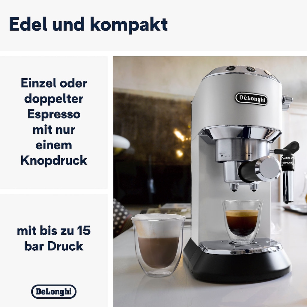 De'Longhi Siebträgermaschine »Dedica Style EC 685.W«