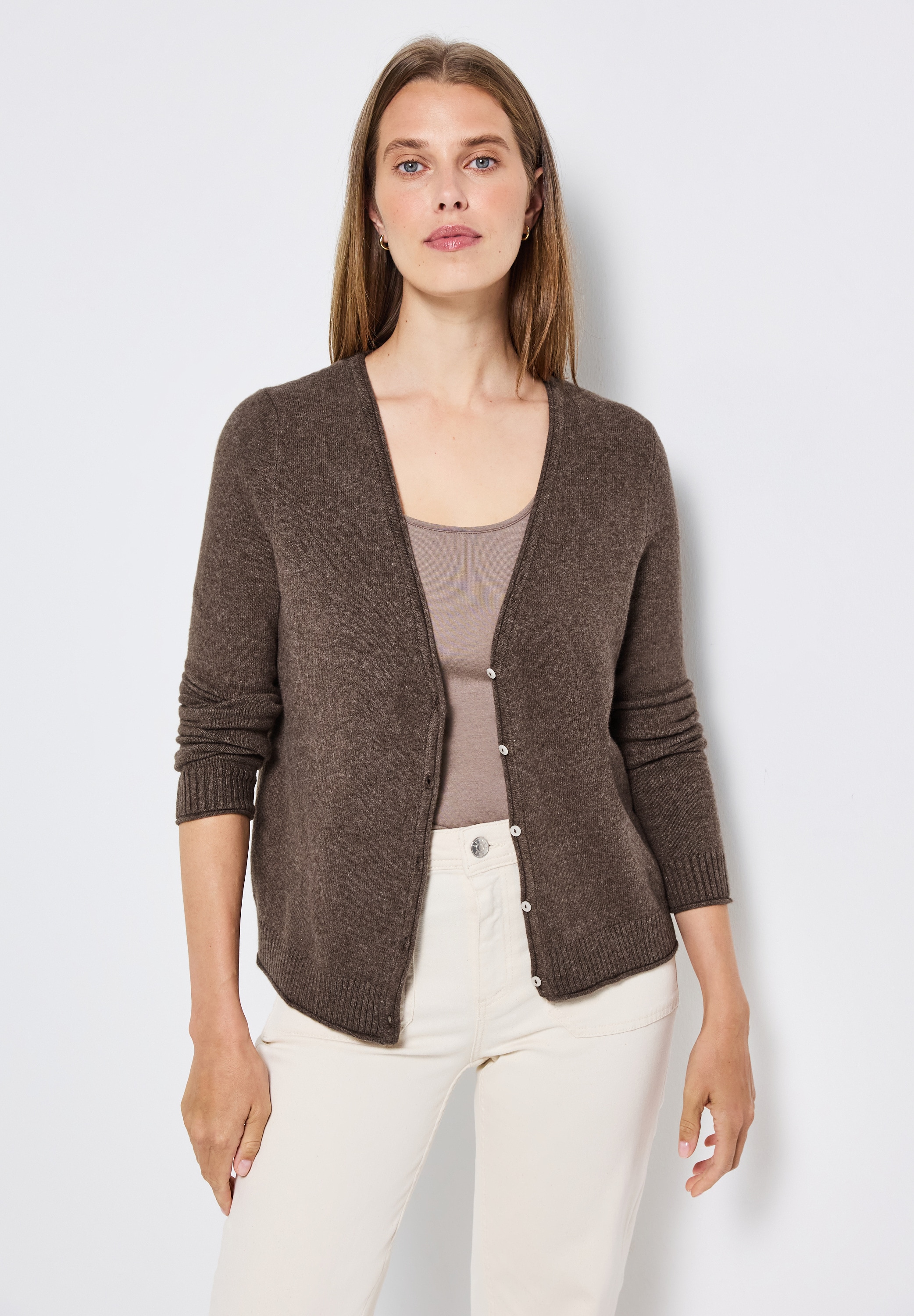 STREET ONE Cardigan, mit V-Ausschnitt