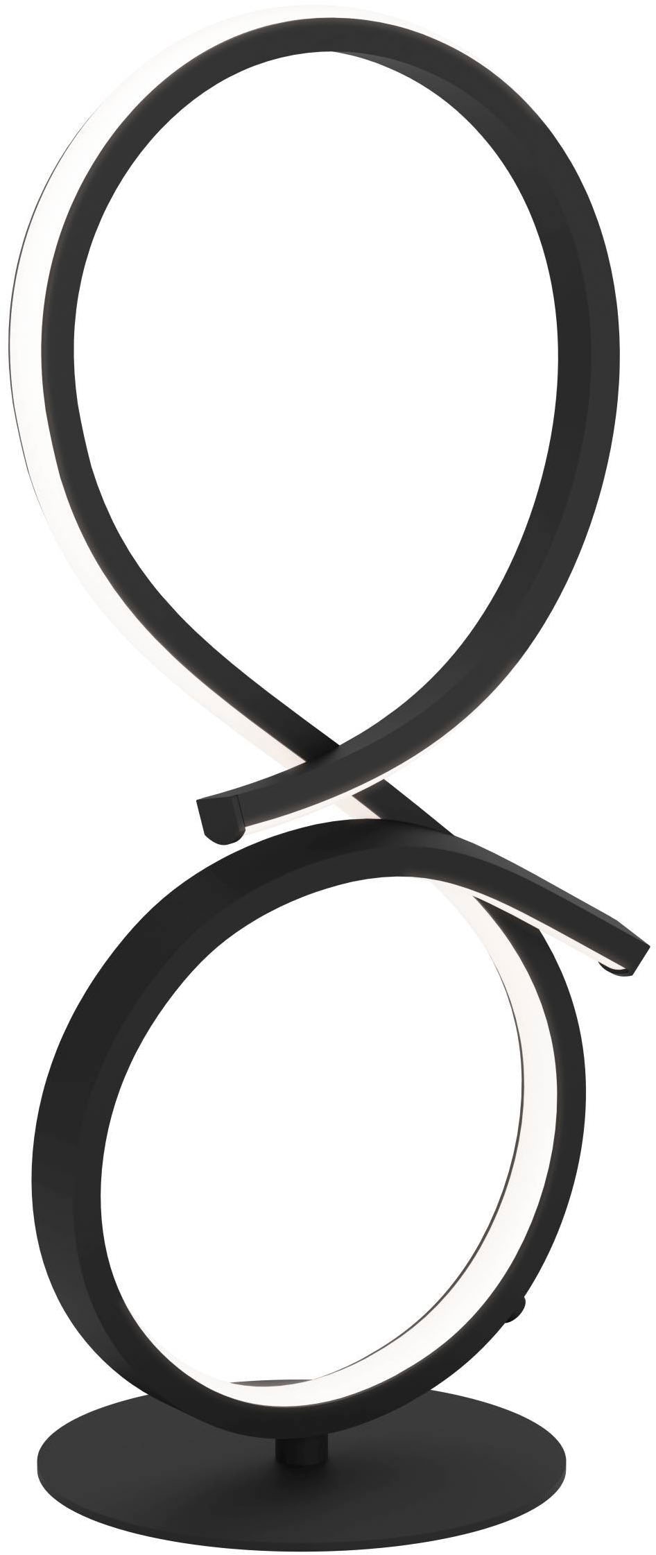 EGLO Tischleuchte »Serpins Tischlampe, Nachttischlampe, Metall und Kunststoff, Lampe« LED-Modul 1 Stk. Warmweiß