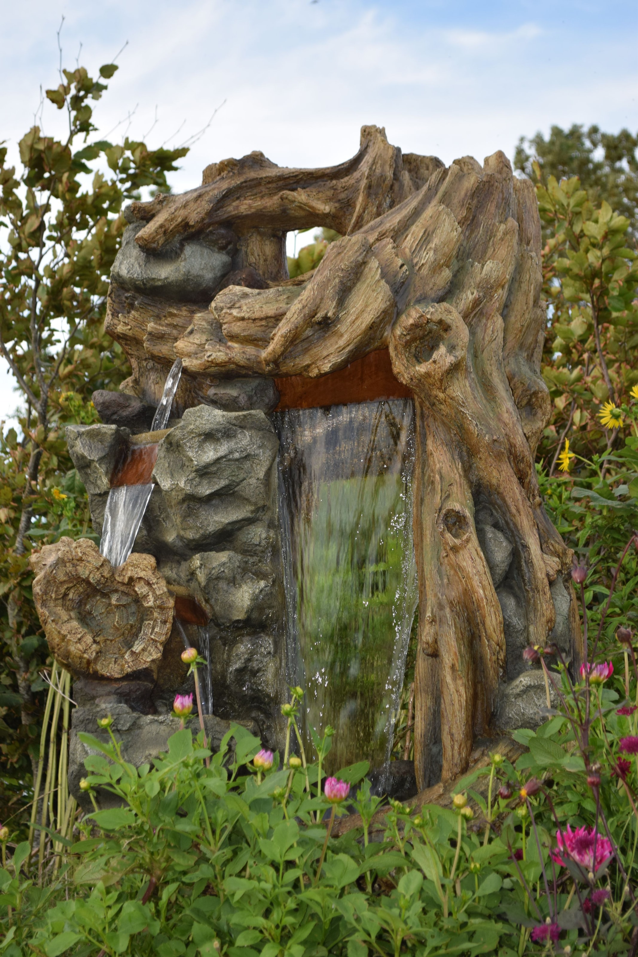 AcquaArte Gartenbrunnen »Wasserfall SARTENE«, Komplettset mit LED-Beleuchtung, Pumpe und Anschlussmaterial