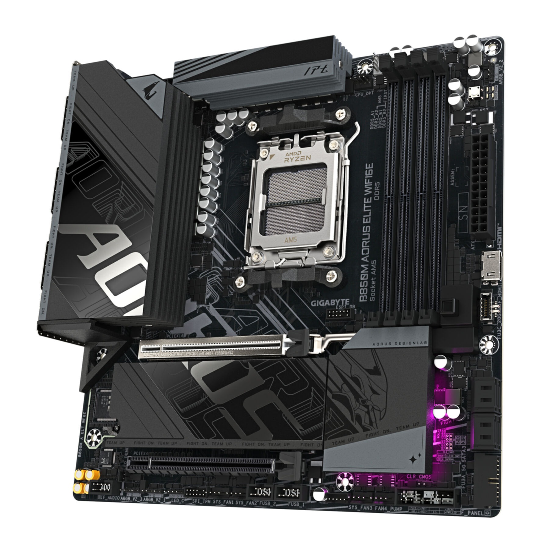 Gigabyte Mainboard »B850M AORUS ELITE WIFI6E Mainboard – AMD Ryzen 9000 Serie Prozessoren,«