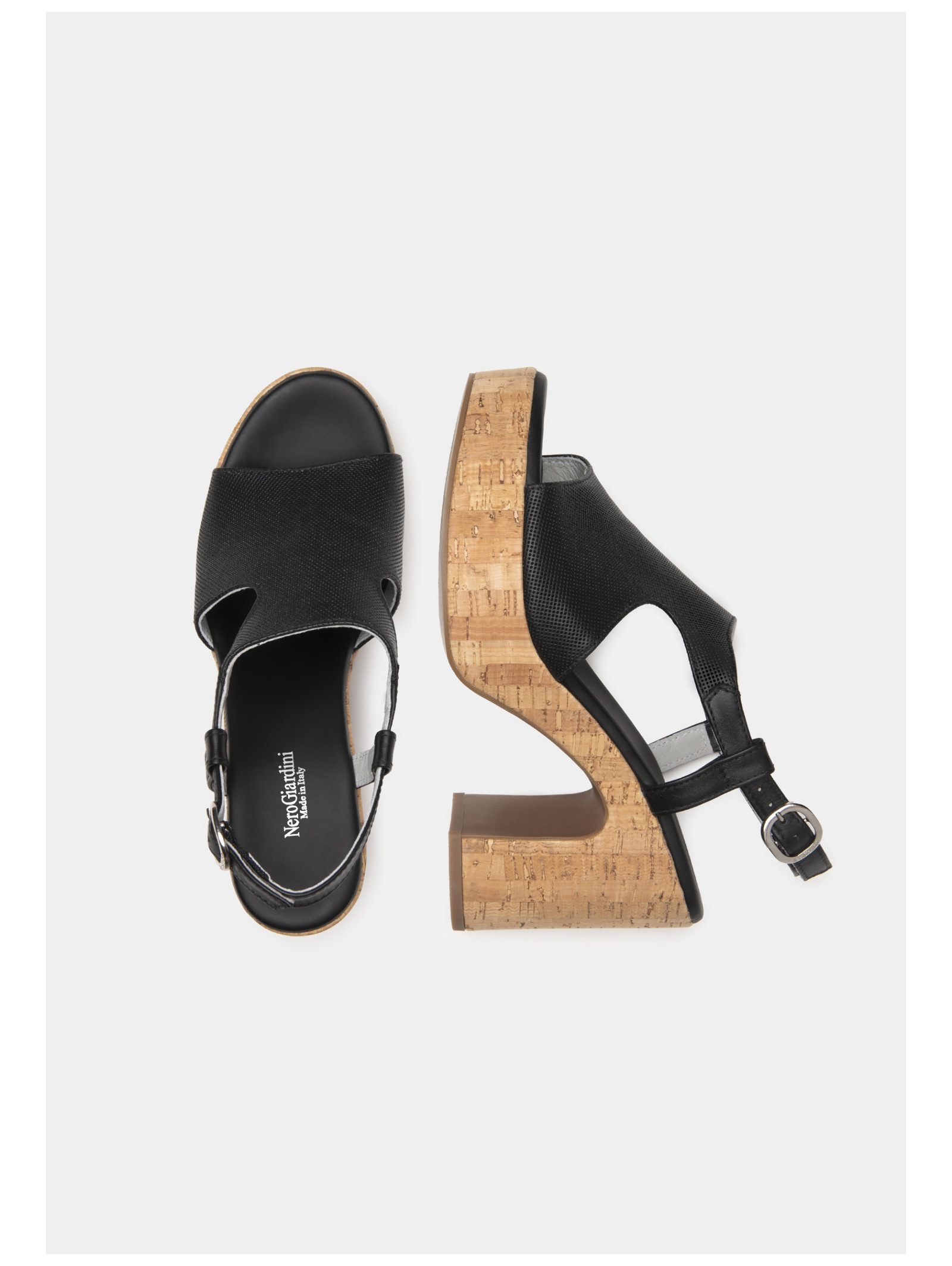 Nero Giardini Schaftsandalette »Nero Giardini Sandalen Leder«