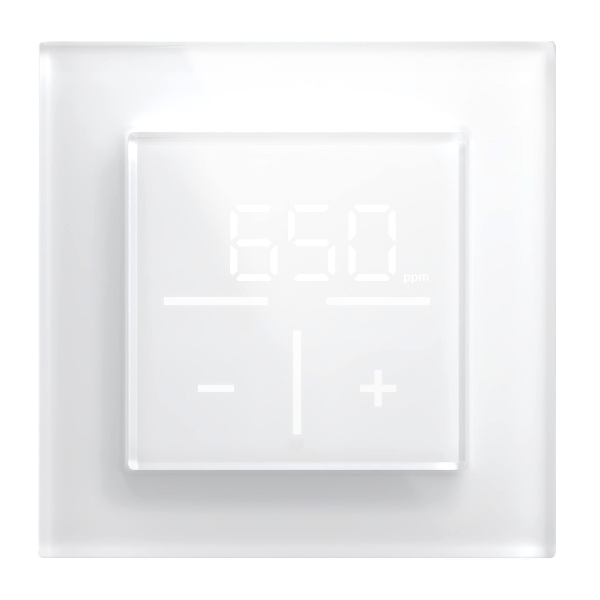 HOMEMATIC IP Smart-Home-Zubehör "Bundle Glas-Wandthermostat CO2 + Glasrahmen", B:31cm H:12cm T:37cm, weiß, Smart-Home-Stationen