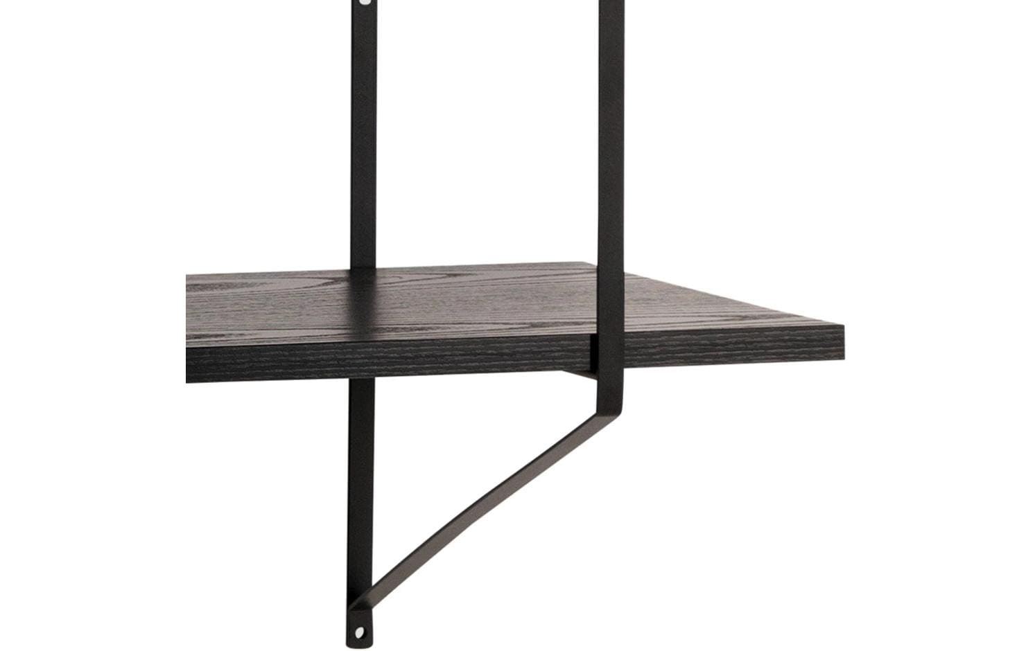 AC Design Wandregal »Belfast 191 x 25,5 x 79 cm, Schwarz«