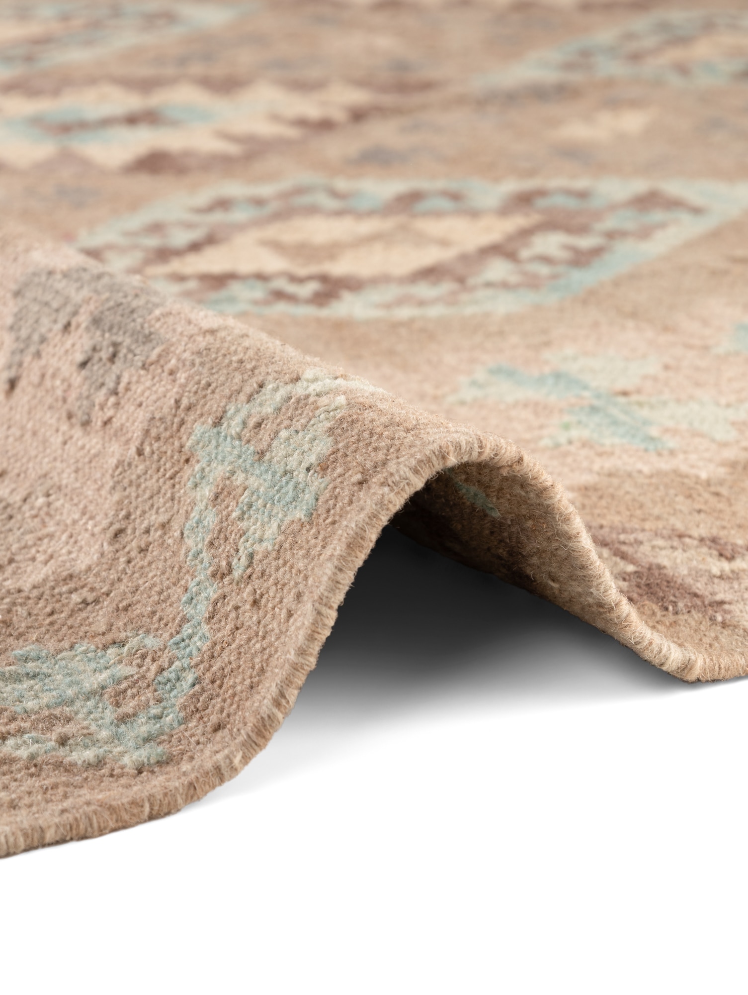 HANSE Home Teppich »Kelim Dune«, rechteckig, 3 mm Höhe, Wolle, Baumwolle, Natur, Handgewebt, orientalisch, Boho, traditionell