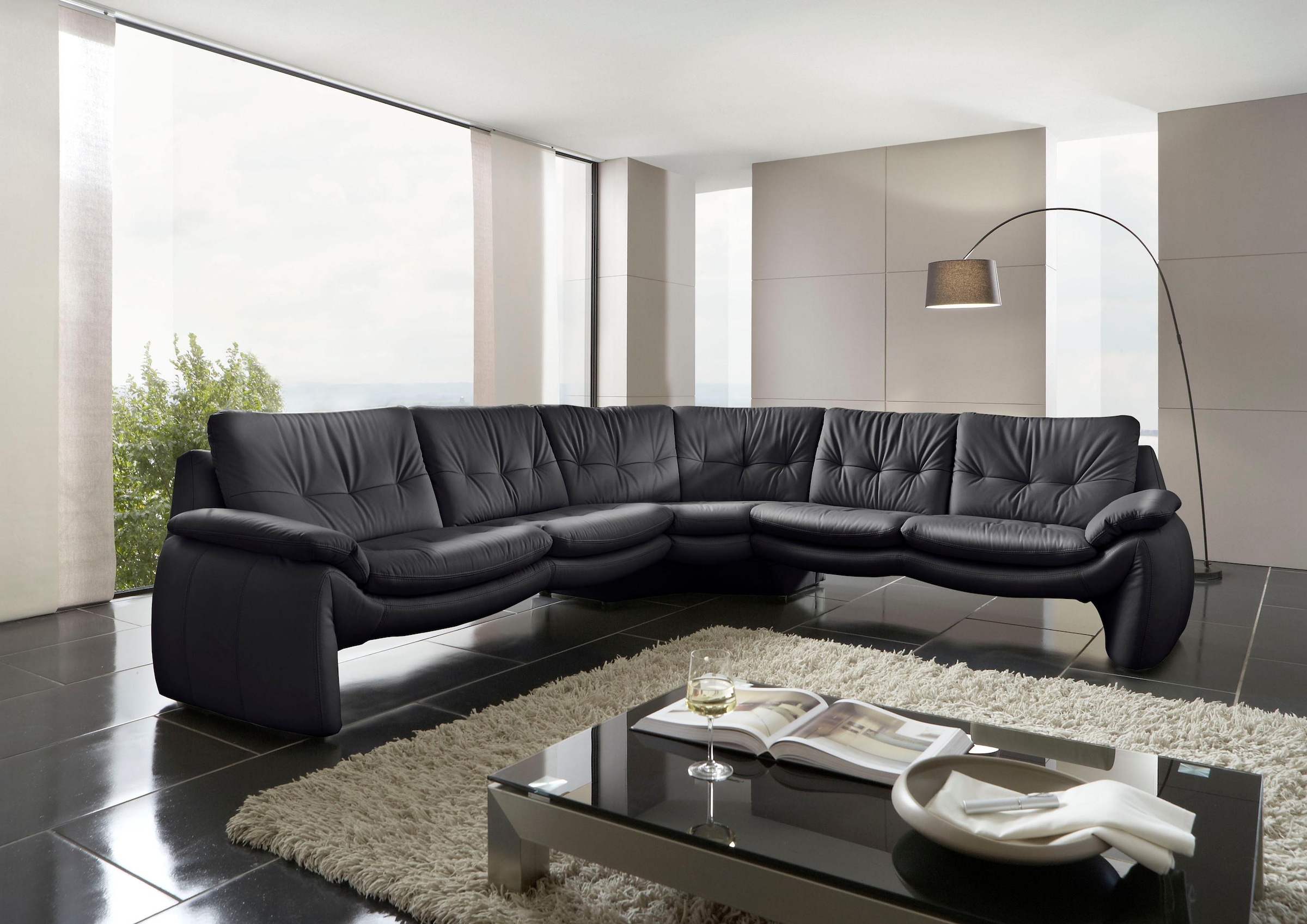 PLACES OF STYLE Ecksofa "Luna L-Form", in einzigartiger Optik günstig online kaufen