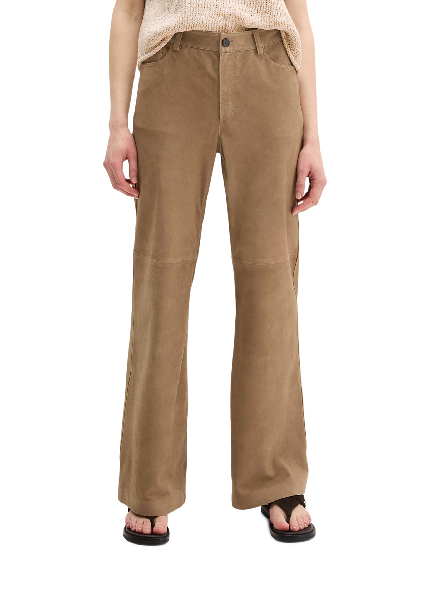 Marc OPolo Lederhose "aus weichem Ziegen-Veloursleder" günstig online kaufen