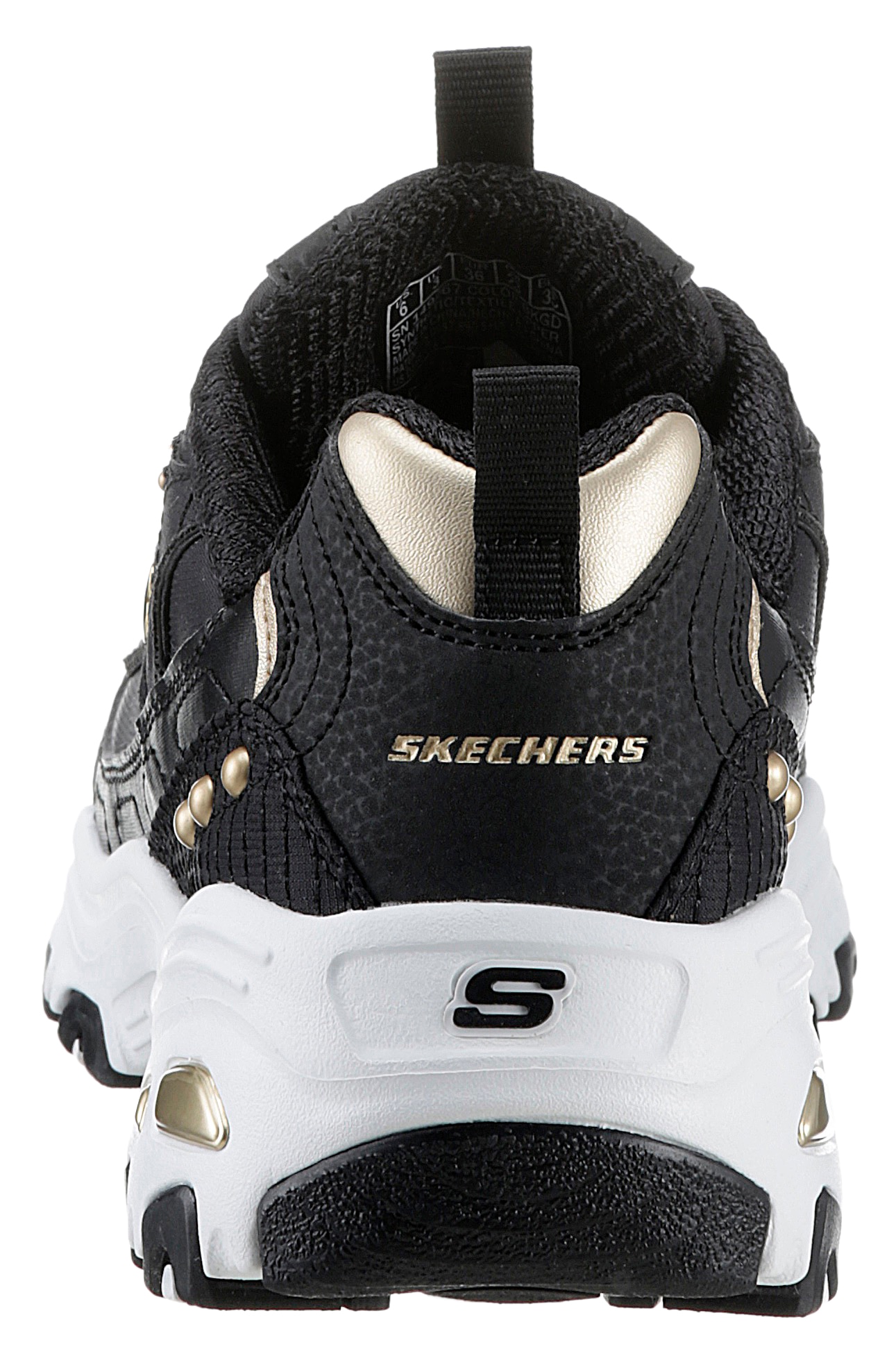 Skechers Sneaker »D'LITES«, mit schönen Metallic-Details, Freizeitschuh, Halbschuh, Schnürschuh