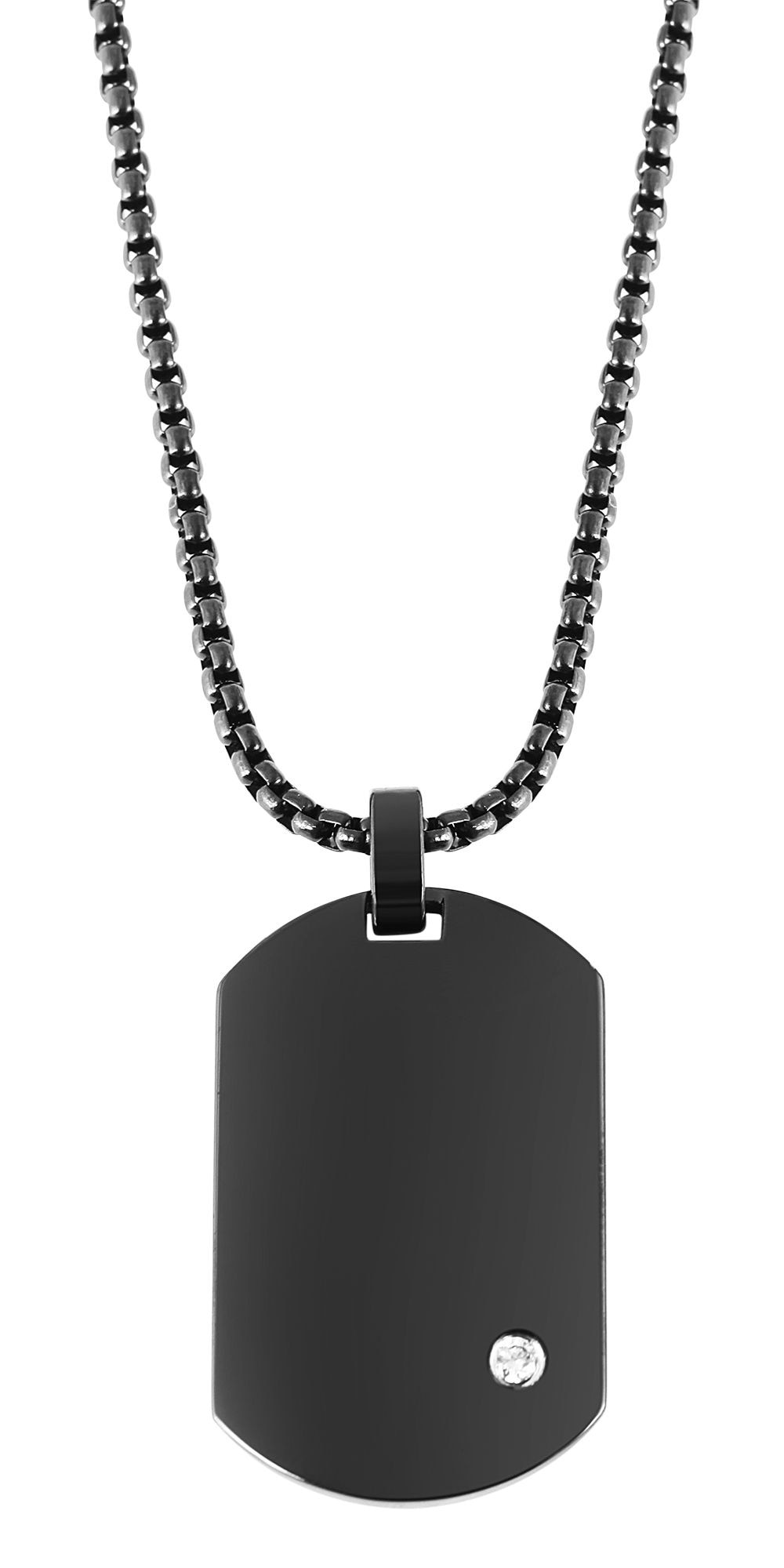 Adelia´s Kette ohne Anhänger »Damen Halskette aus Edelstahl mit Strass Steinchen 61 cm« Ein Geschenk, das Freude macht