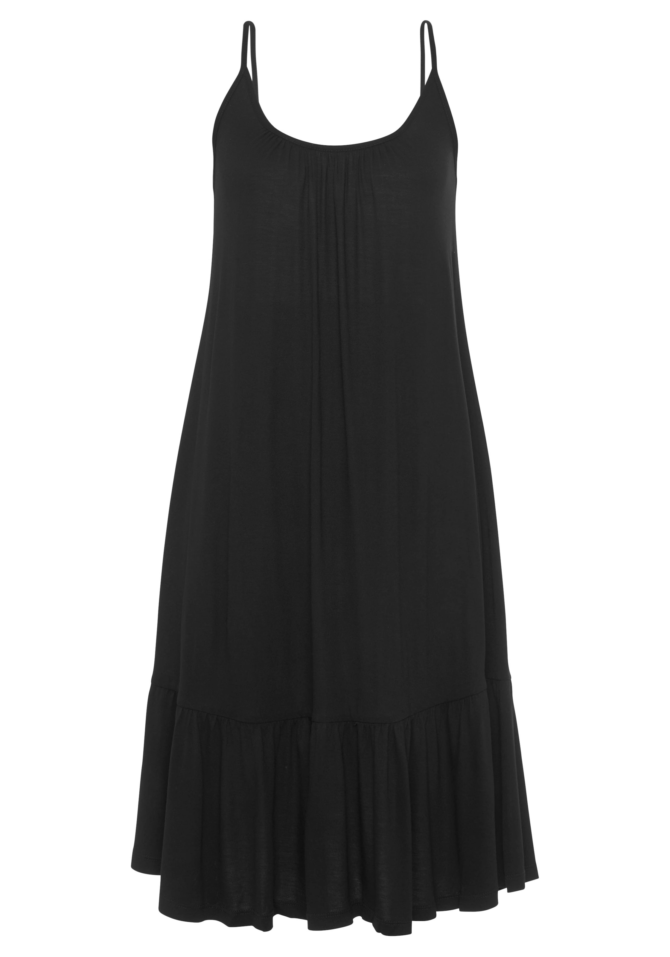 Vivance Jerseykleid, mit Volant in lockerer Passform, Sommerkleid, Strandkl günstig online kaufen