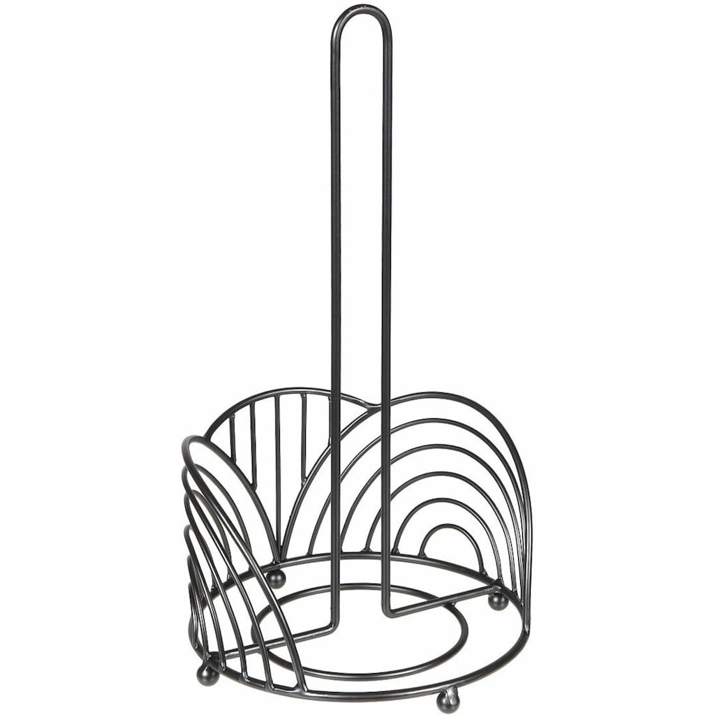 Ambiente Haus Küchenrollenhalter »Küchenrollenständer in schwarz (H) 35cm«, (1 St.)