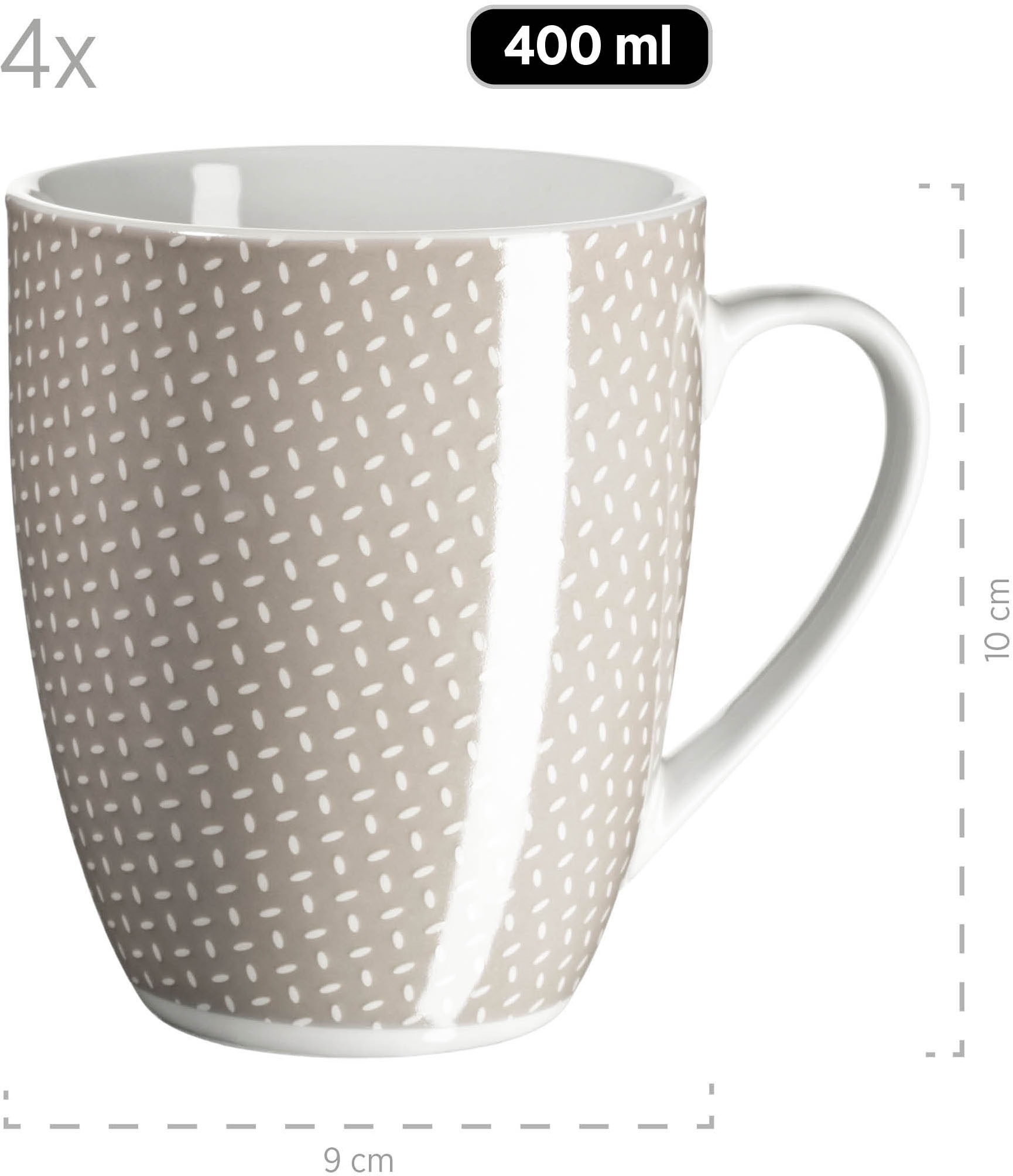 MÄSER Kombiservice »KITCHEN TIME II, Geschirr-Set, Porzellan«