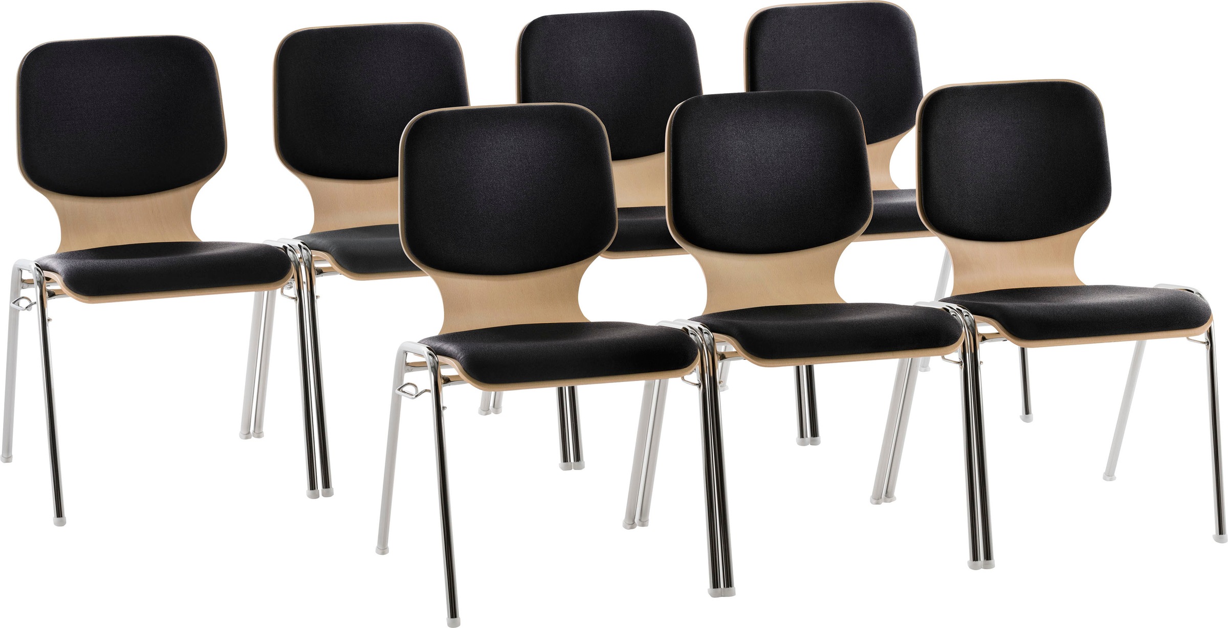 Mayer Sitzmöbel Besucherstuhl "2116" () Stapelstuhl stapelbar bis 10 Stk. günstig online kaufen