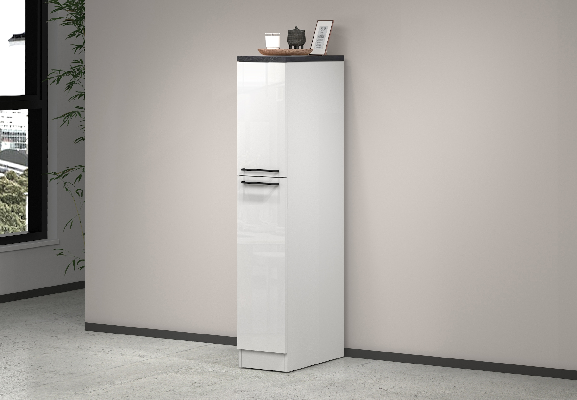 KOCHSTATION Apothekerschrank »KS-Sole« Breite 30 cm, 2 Auszüge, 4 Fächer