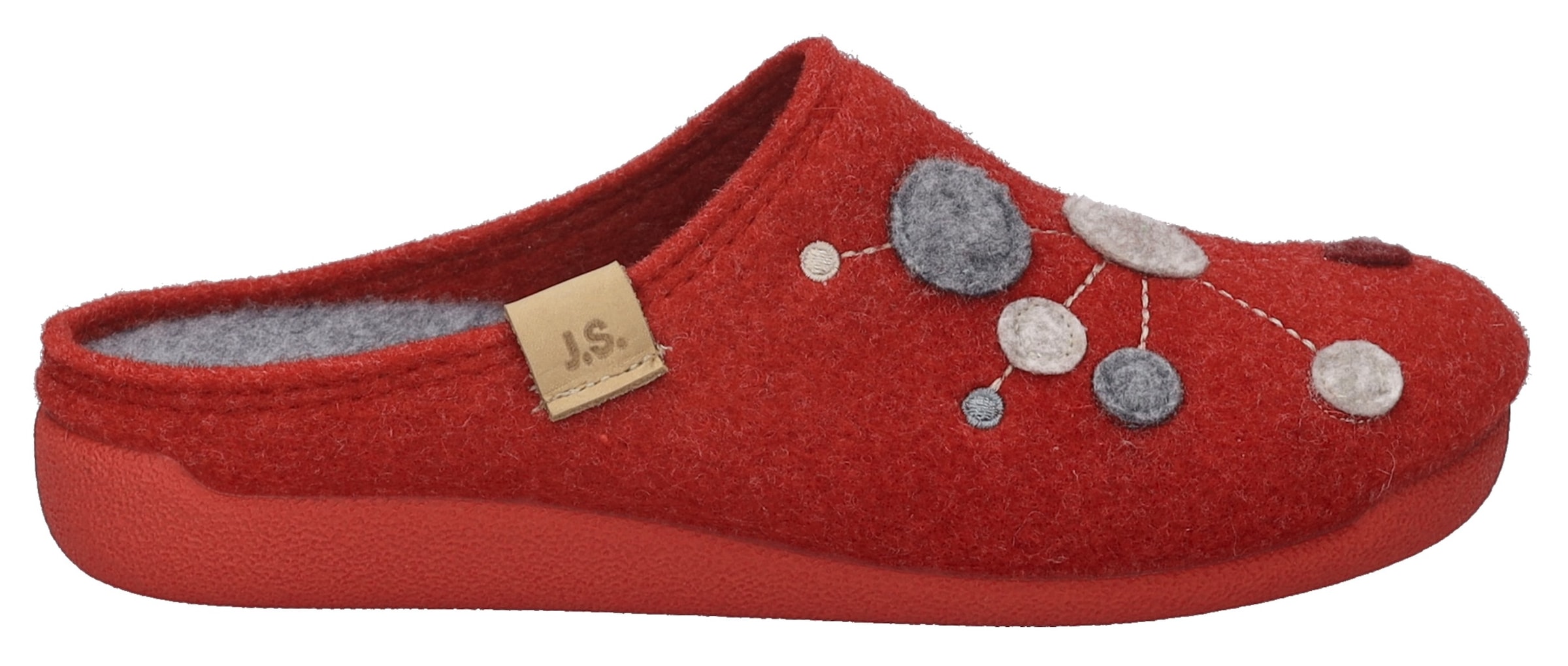 Josef Seibel Hausschuh »Cara 02«, Pantoffel, Slipper mit bunter Verzierung