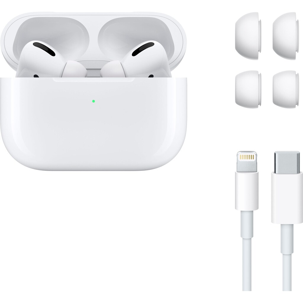 Apple wireless In-Ear-Kopfhörer »AirPods Pro (2021) mit MagSafe Ladecase«, Bluetooth, Active Noise Cancelling (ANC)-Freisprechfunktion-Sprachsteuerung-Transparenzmodus