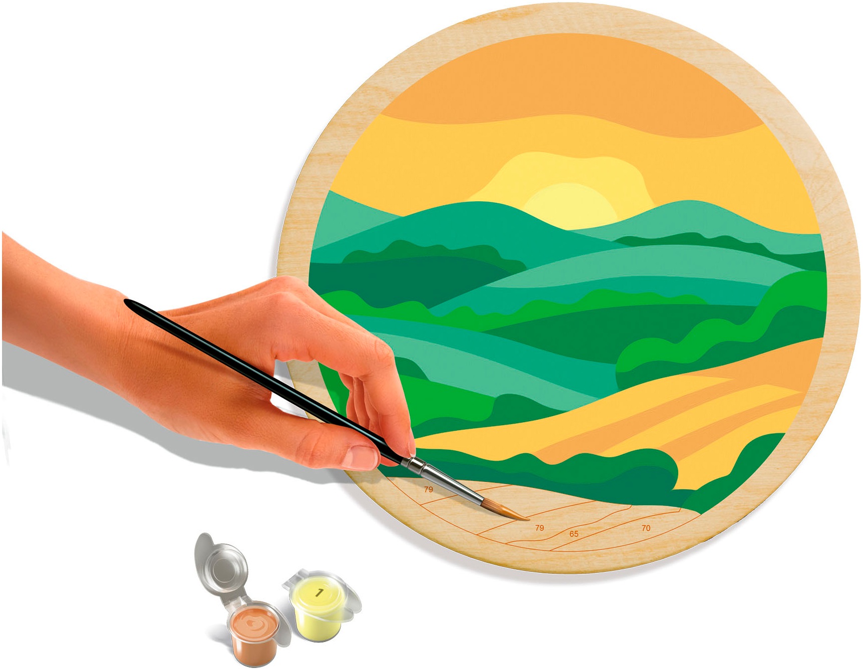 Ravensburger Malen nach Zahlen »CreArt, Wooden, Hills«, Made in Europe