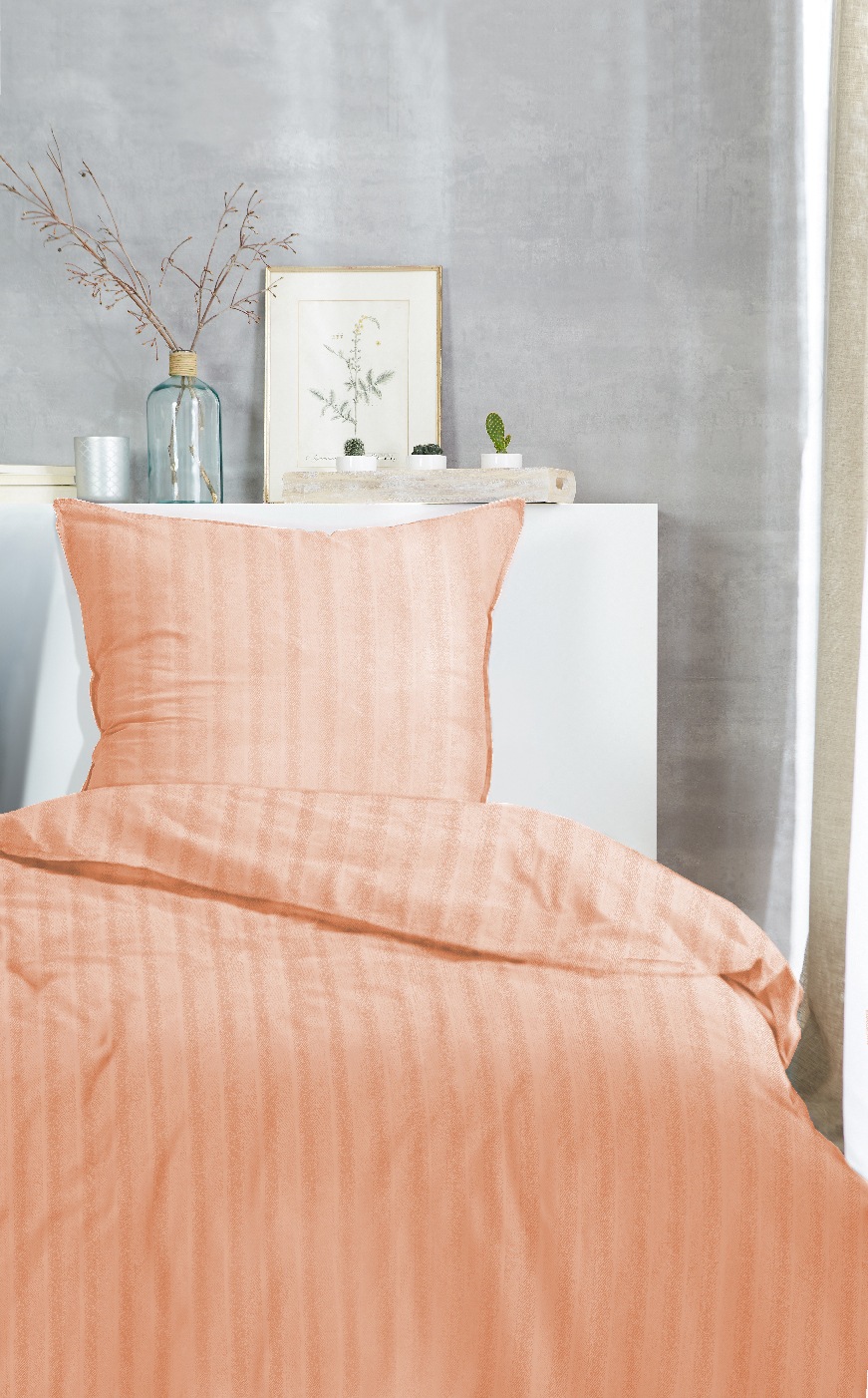 Primera Bettwäsche "Stone-Washed Style" 2 Stk. Bettwäsche mit Streifen aus günstig online kaufen