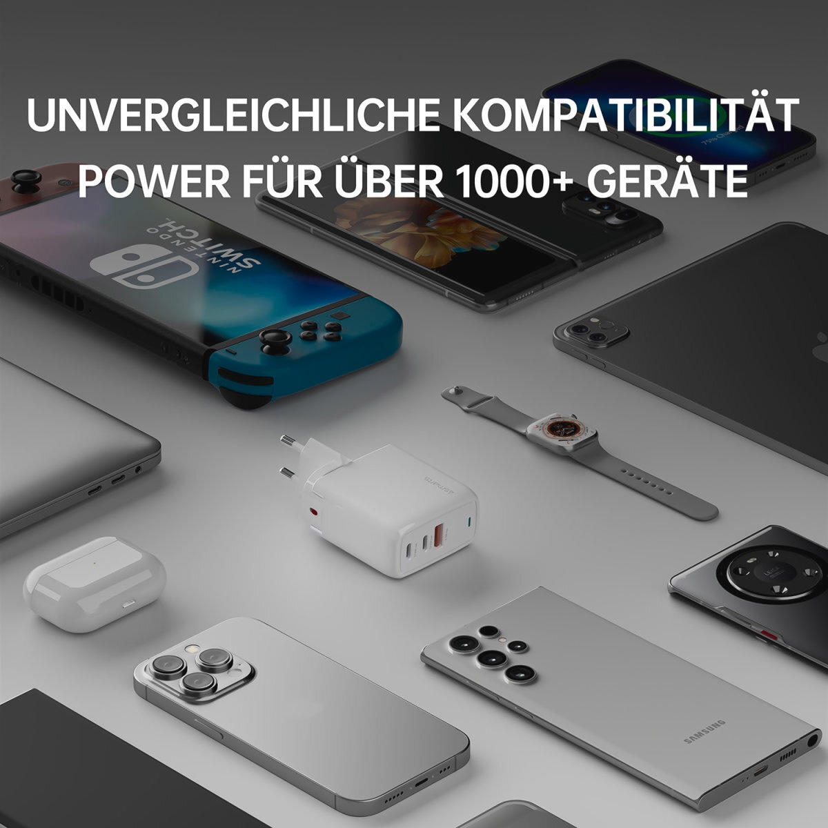4smarts USB-Ladegerät »GaN Flex 65 W 2 USB-C+1 USB-A«