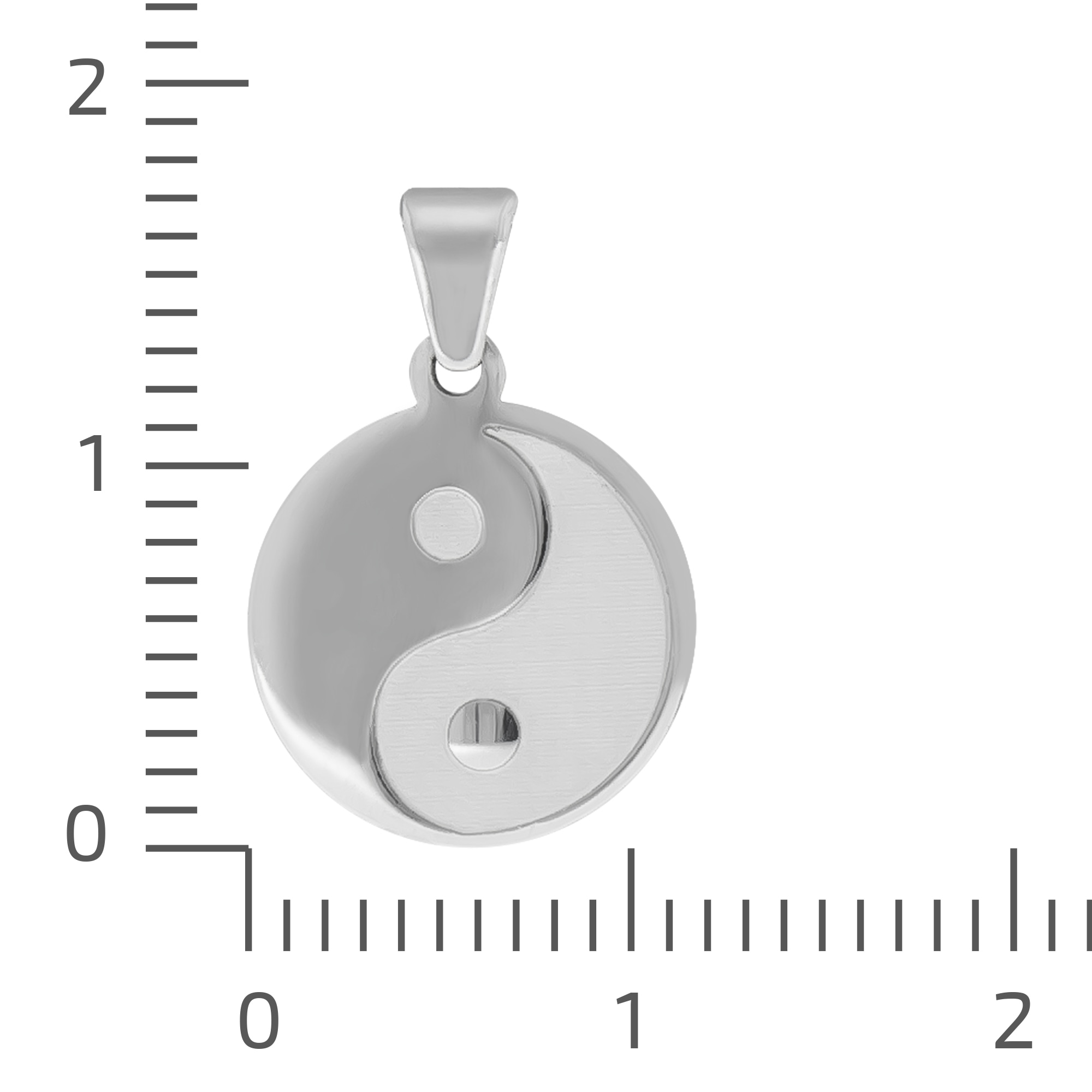 Vivance Friday Sterling »925/- Kettenanhänger | glanz/matt« Yin Black Yang BAUR Silber rhodiniert