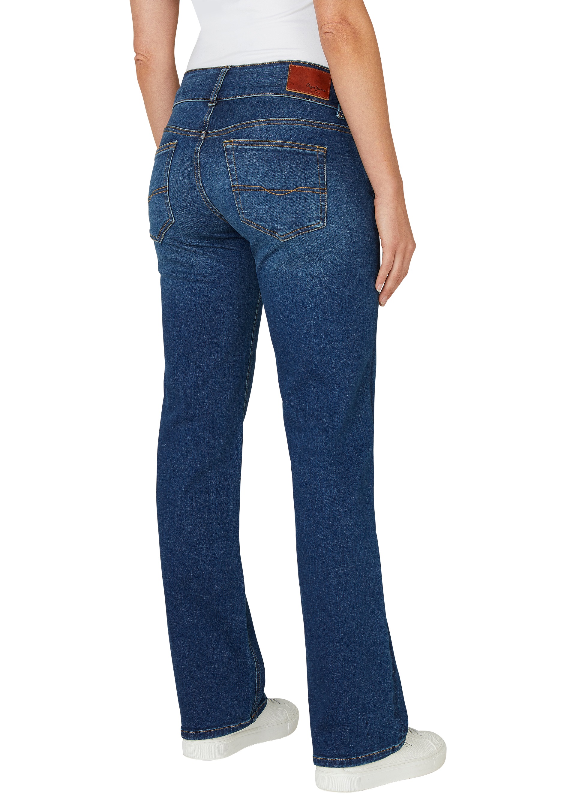 Pepe Jeans Gerade Jeans "STRAIGHT JEANS LW", mit doppeltem Knopfverschluss günstig online kaufen