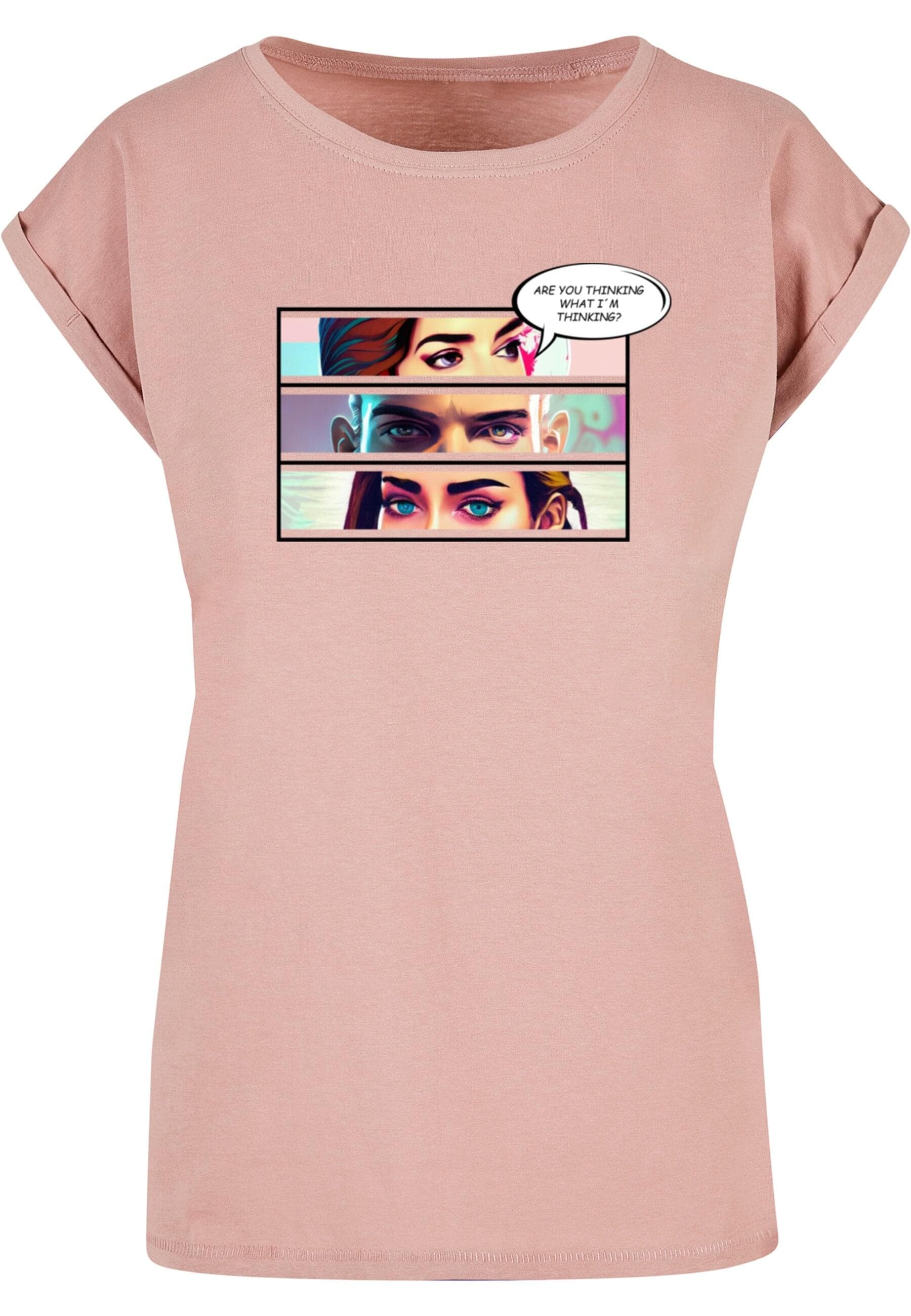 Merchcode T-Shirt "Merchcode Damen Ladies Thinking Comic Extended Shoulder günstig online kaufen