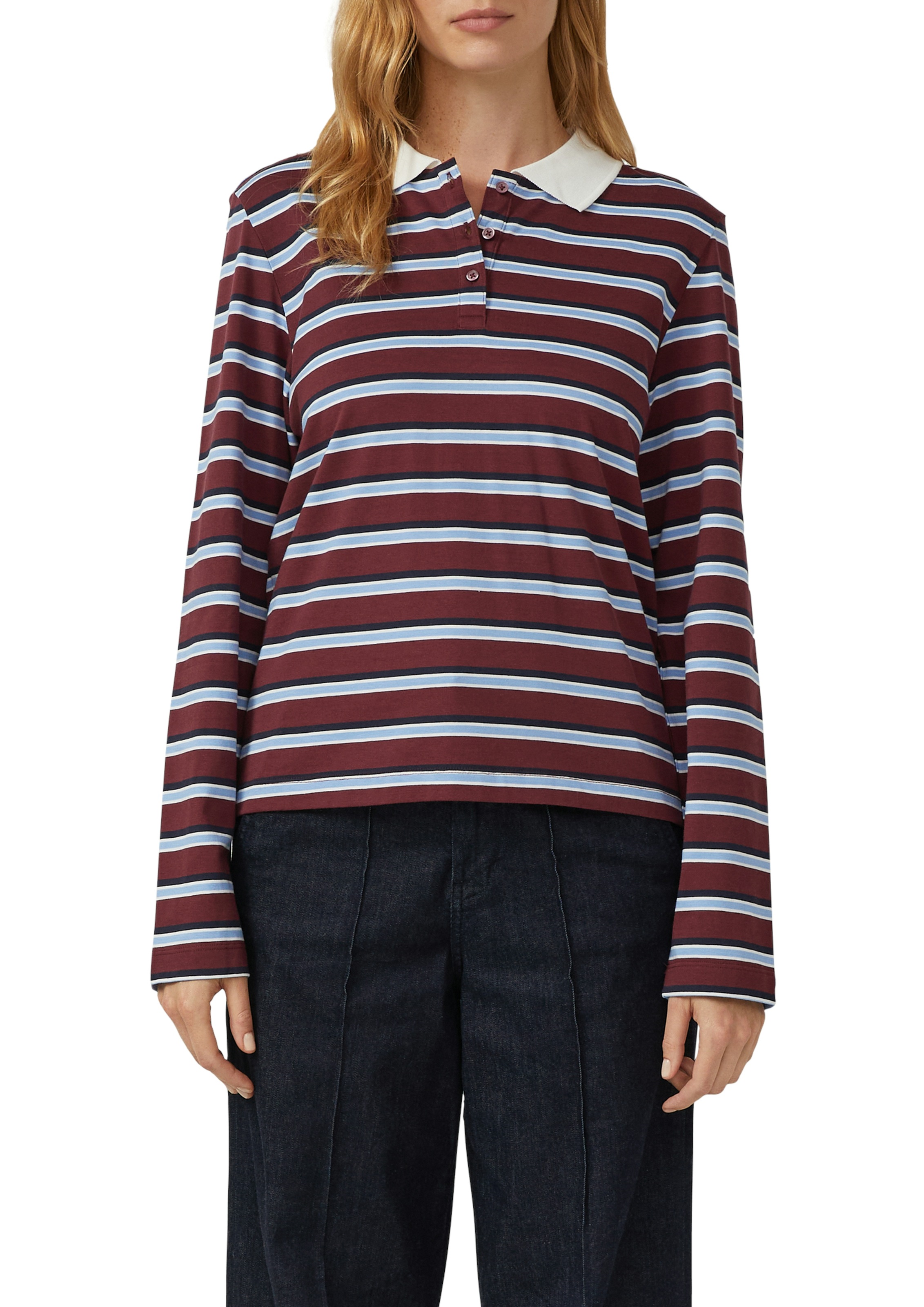 s.Oliver Poloshirt, Langarm, mit Streifen günstig online kaufen