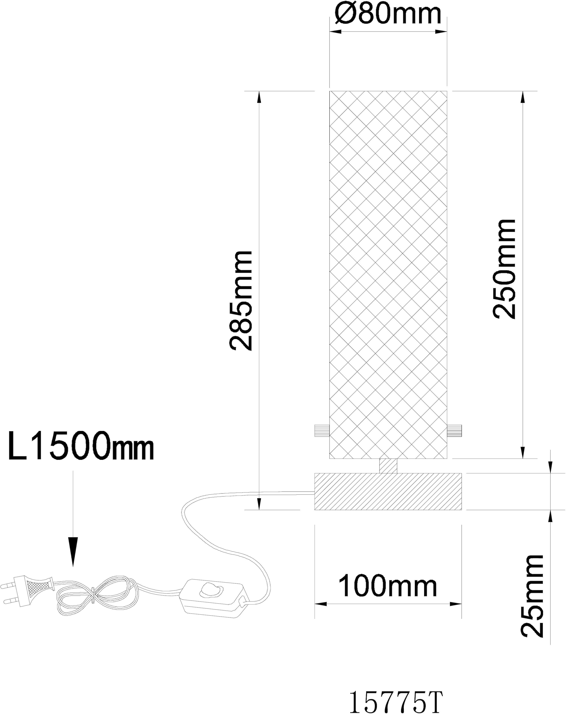 GLOBO LIGHTING Tischleuchte »KAROLO« E14 1 Stk. Tischlampe Nachttischlampe Deko-Tischleuchte Schlafzimmer
