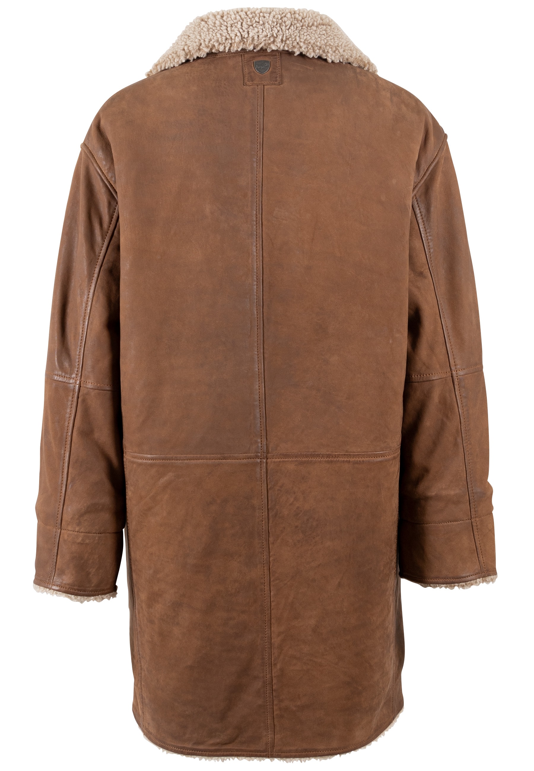 Mauritius Ledermantel »MWXofia OS«, mit Reverskragen, Oversized Fit