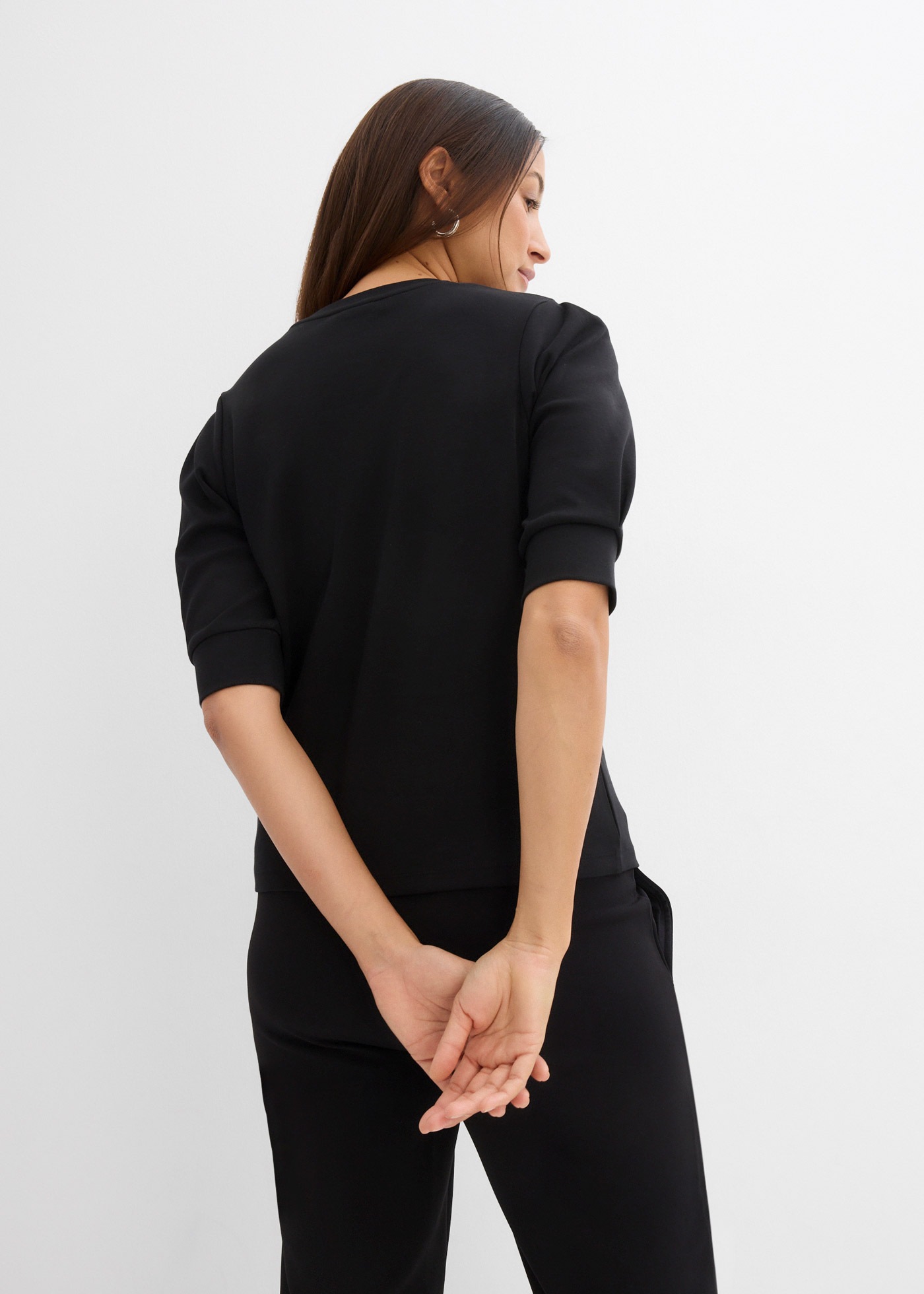 Thumbnail - bonprix T-Shirt 1 Oversize-Passform, dezente Puffärmel, Halbarm, aus reiner Baumwolle