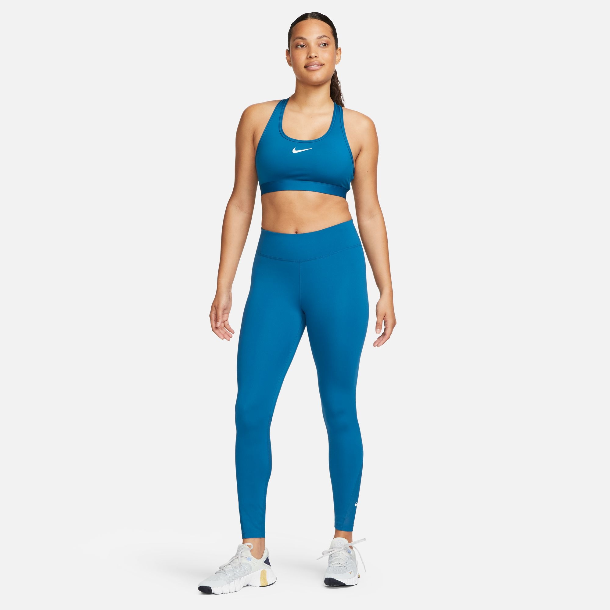 Nike Trainingstights »ONE WOMEN'S MID-RISE / MESH-PANELED LEGGINGS«