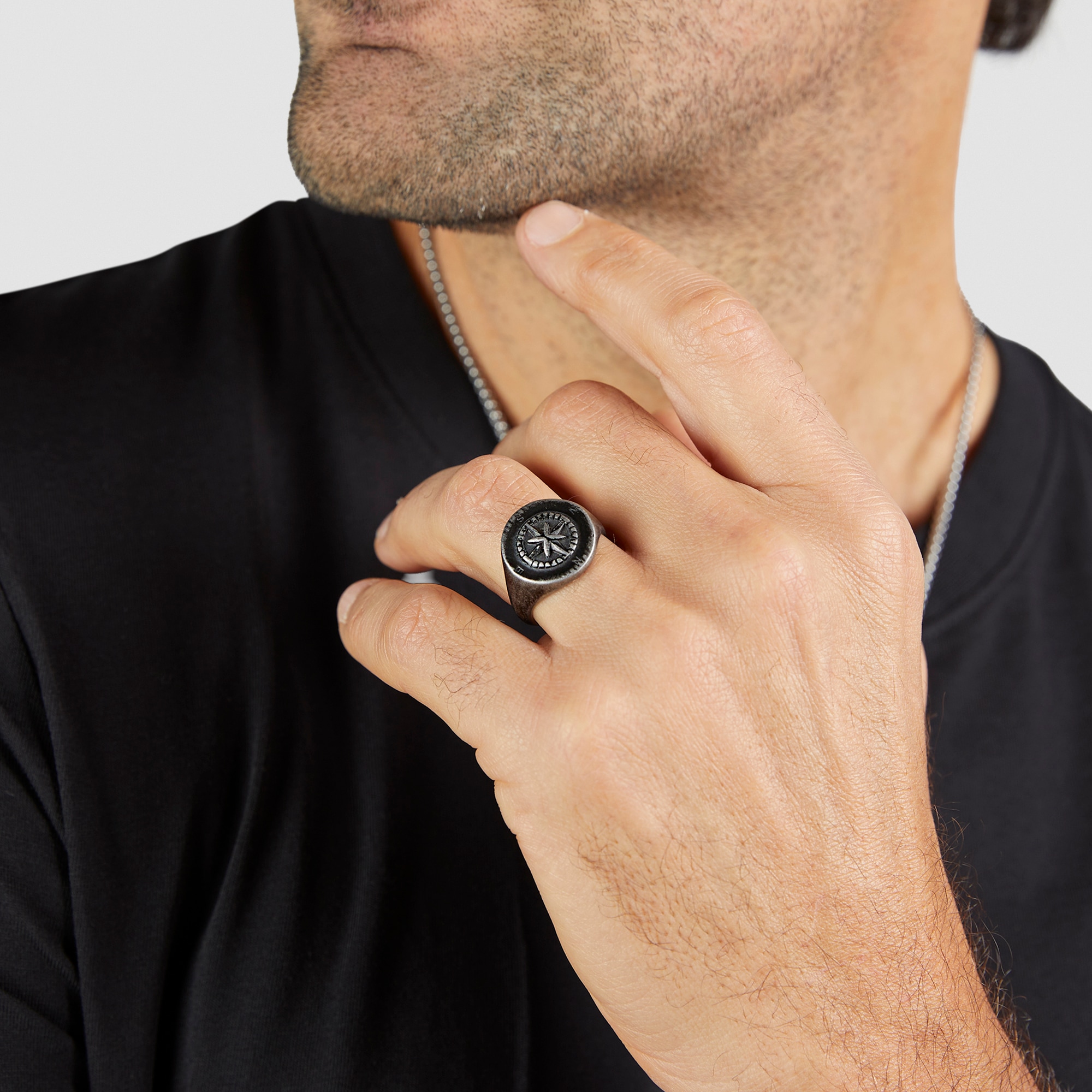 s.Oliver Fingerring »Kompass-Design«